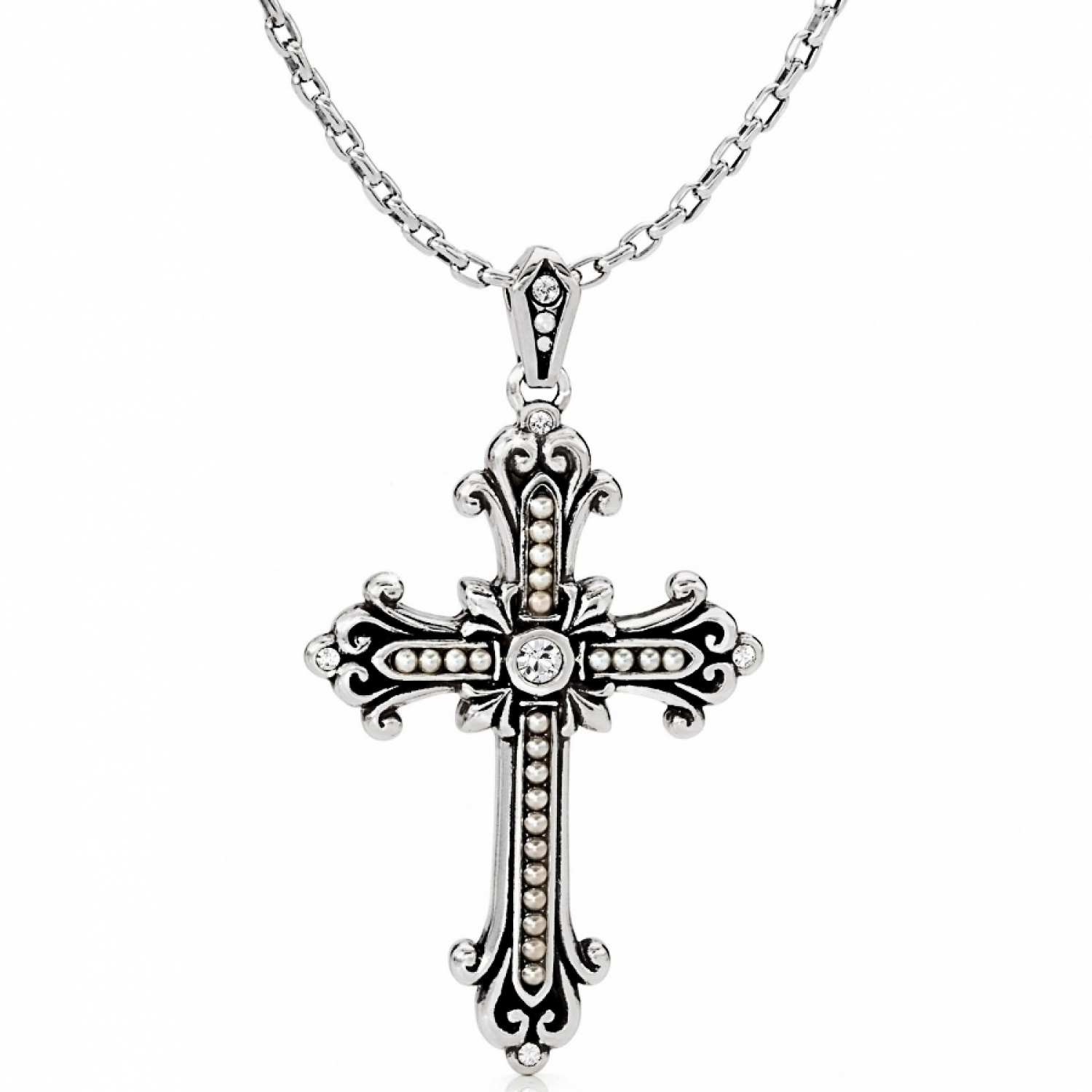 Pearl Cross Necklace Necklaces