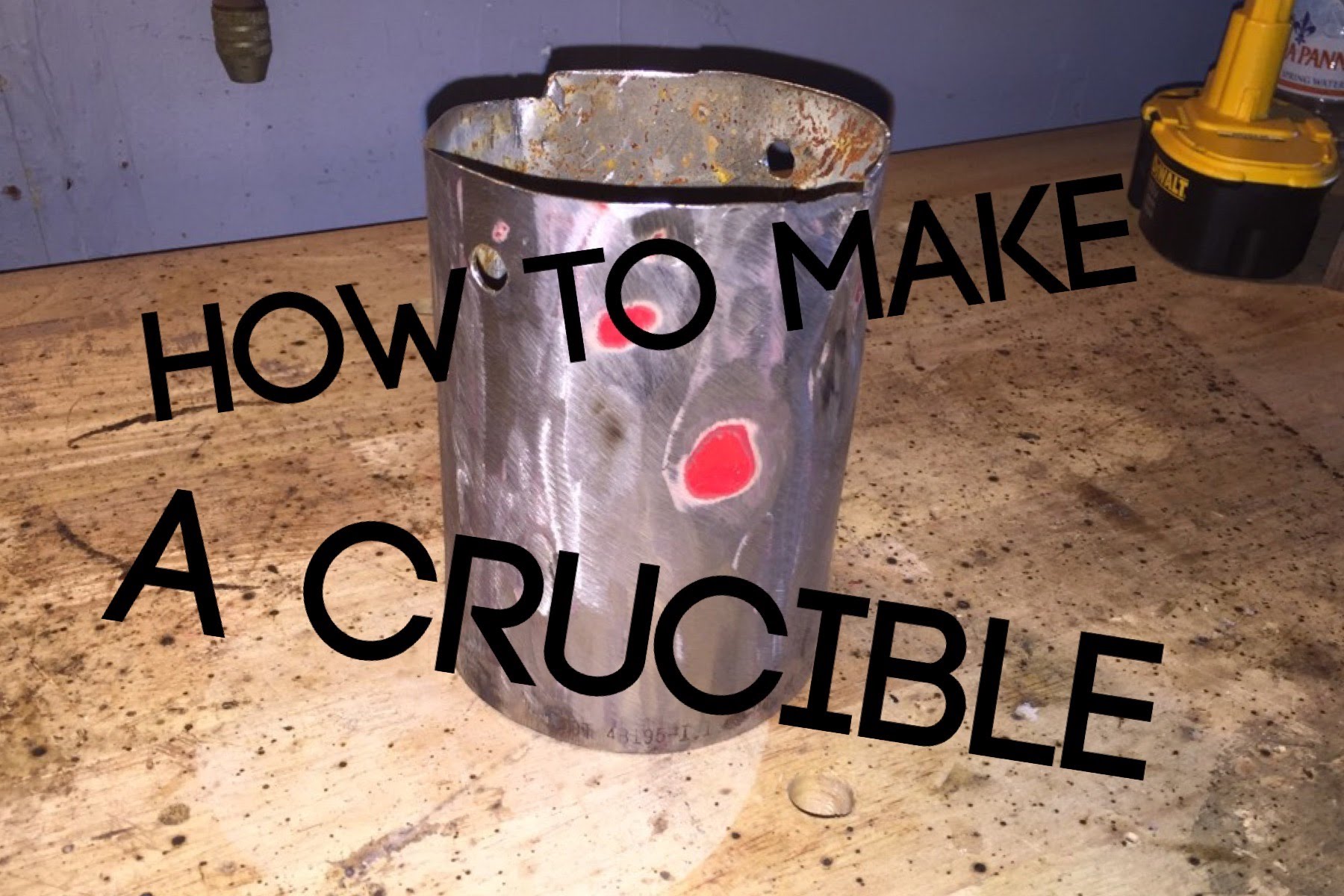 How to Make a Crucible from a Fire Extinguisher - YouTube