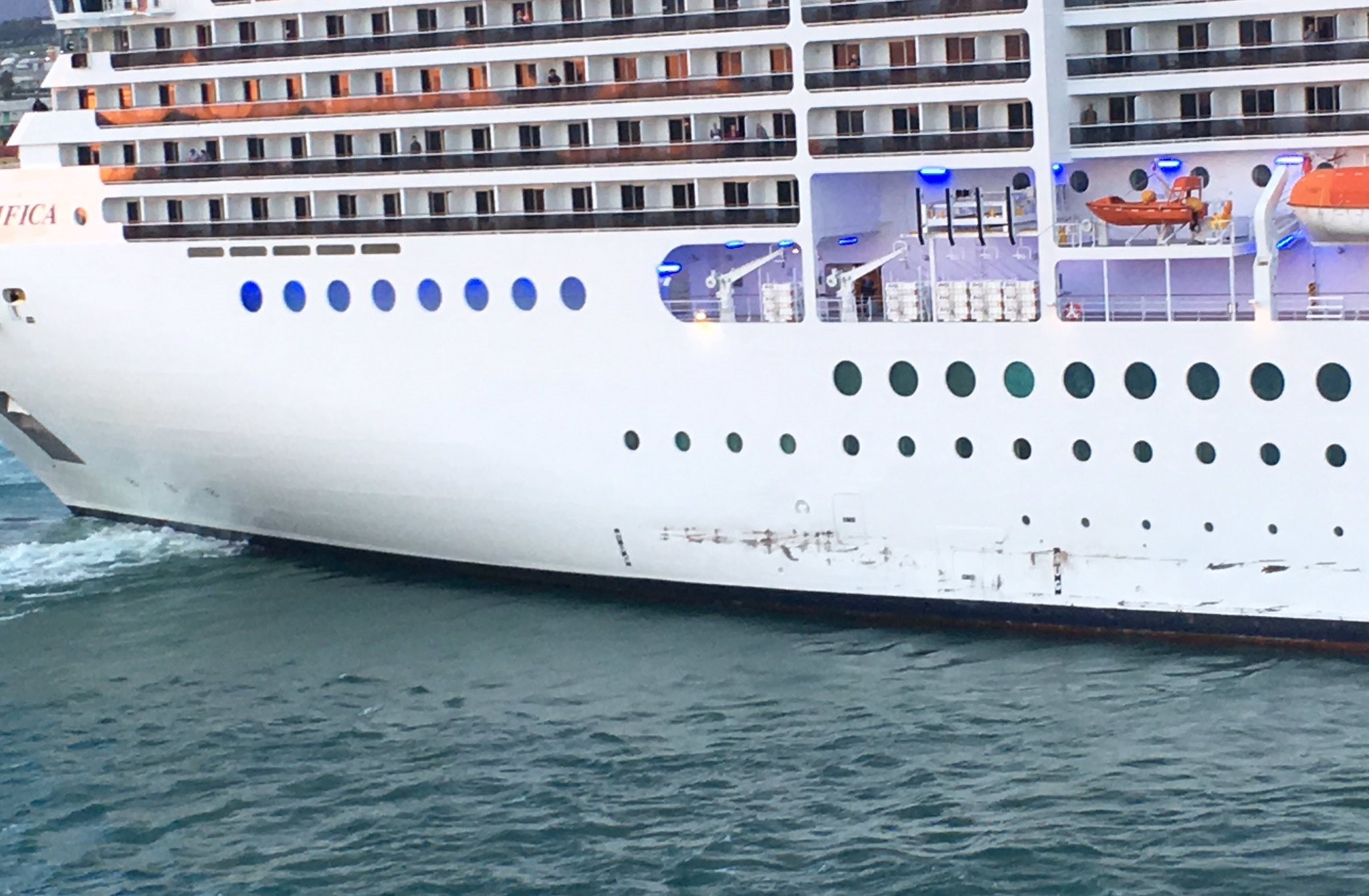 Cruise ship MSC Magnifica damaged in collision with quay at ...