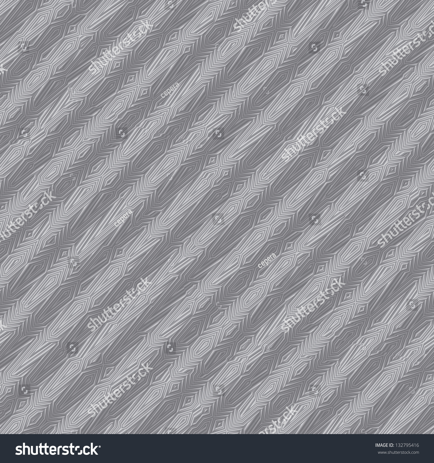Abstract Crumpled Metal Ornate Striped Texture Stock Illustration ...
