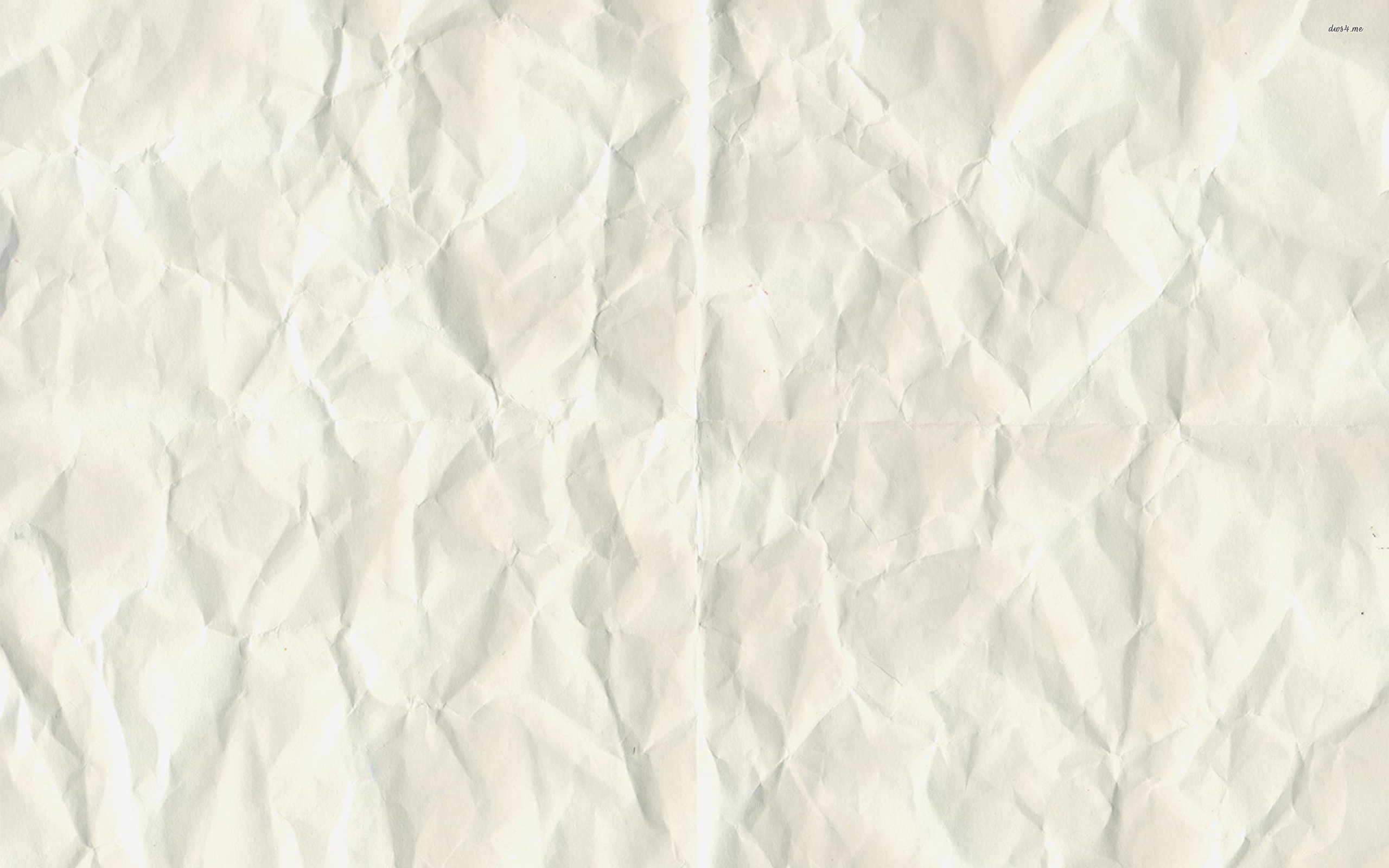 White Crumpled Paper - WallDevil