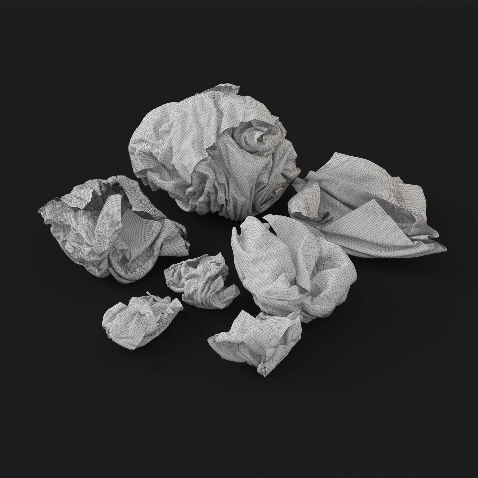 Crumpled Paper 3D | CGTrader