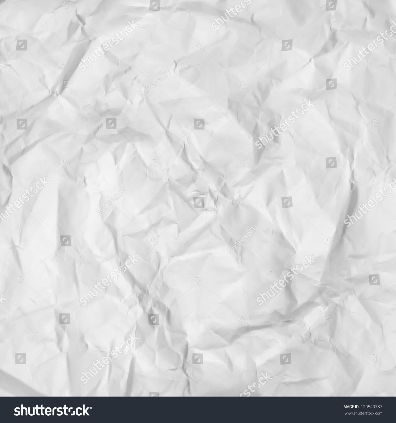 White Crumpled Paper Texture Background Stock Illustration 120549787 ...