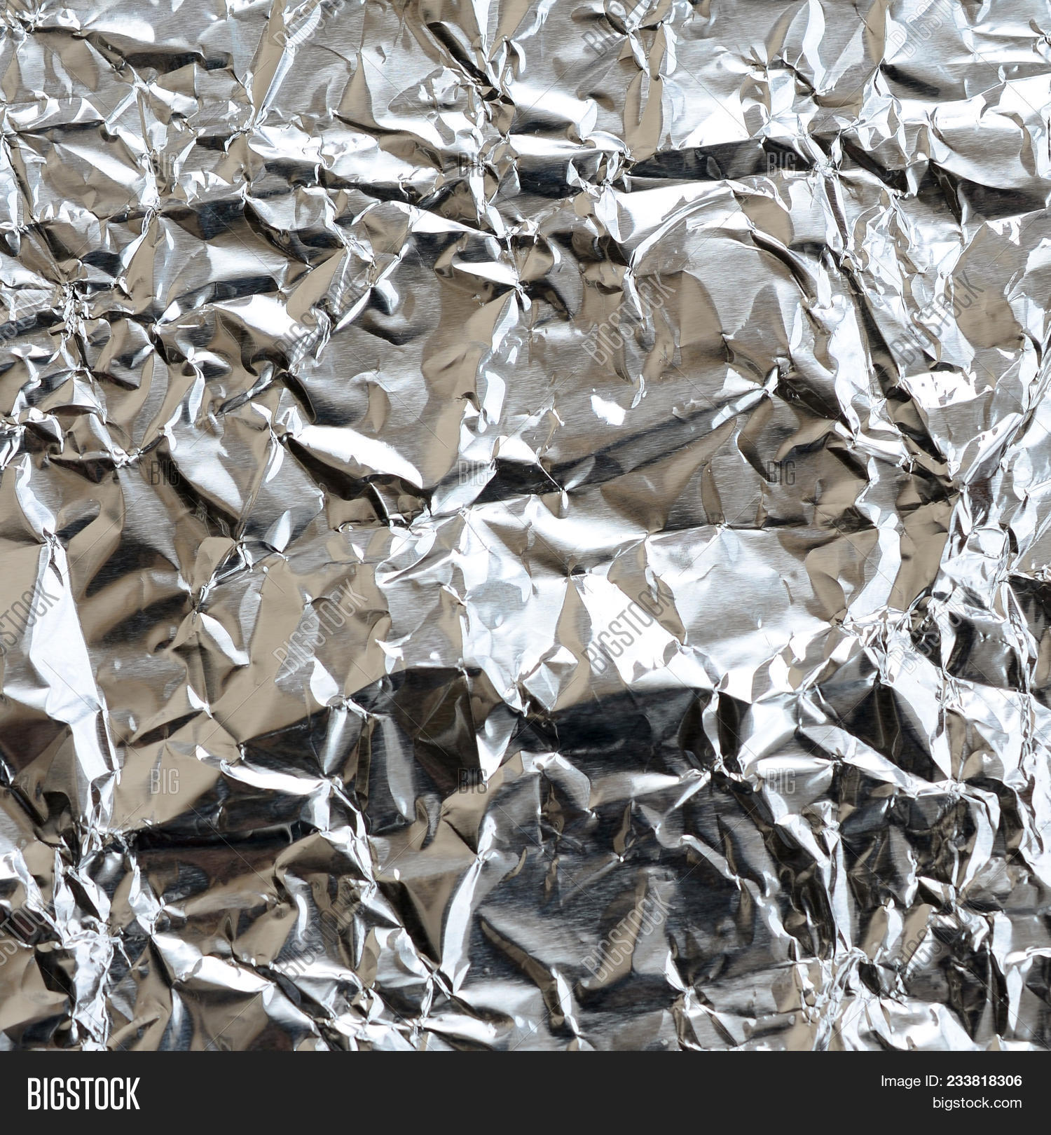 Thin Wrinkled Sheet Crushed Tin Image & Photo | Bigstock