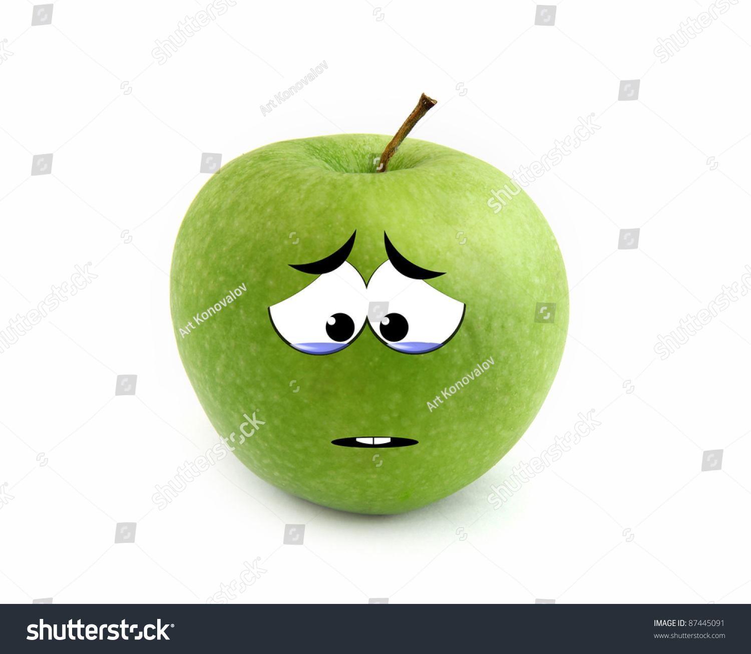 Crying Apple Stock Illustration 87445091 - Shutterstock