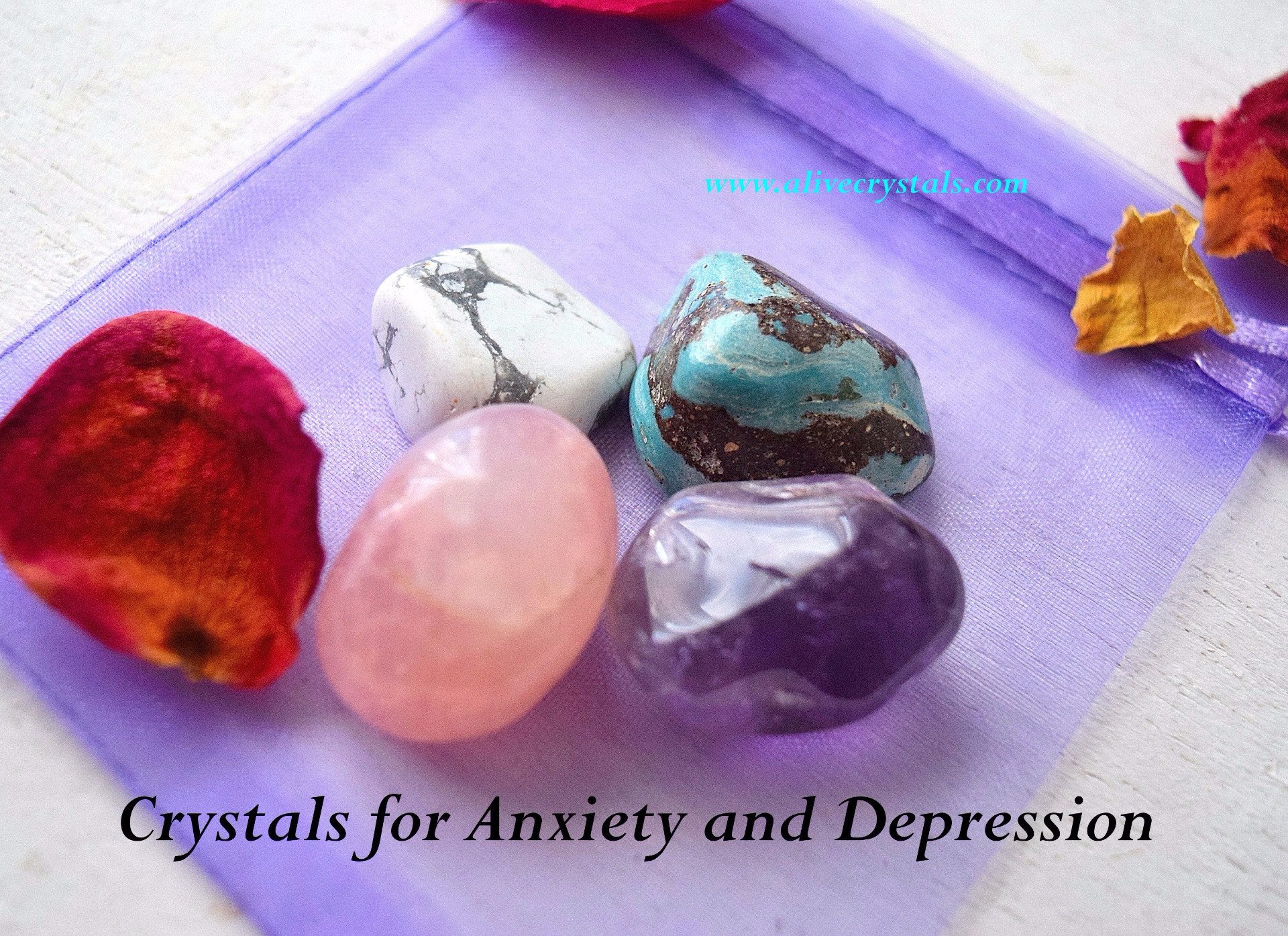 Healing Crystals for Anxiety, Depression, Calming Crystals for ...