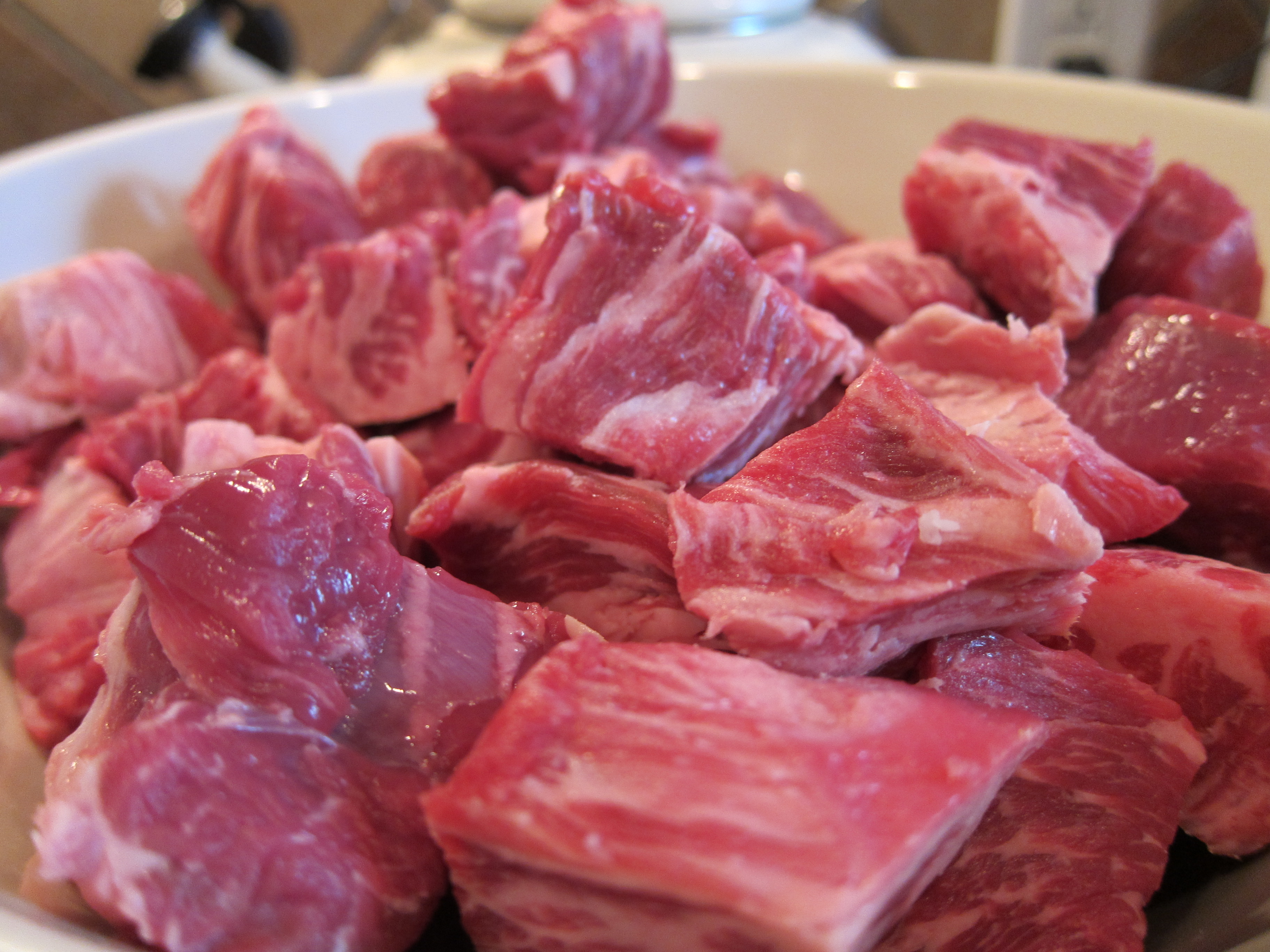Cubed beef photo