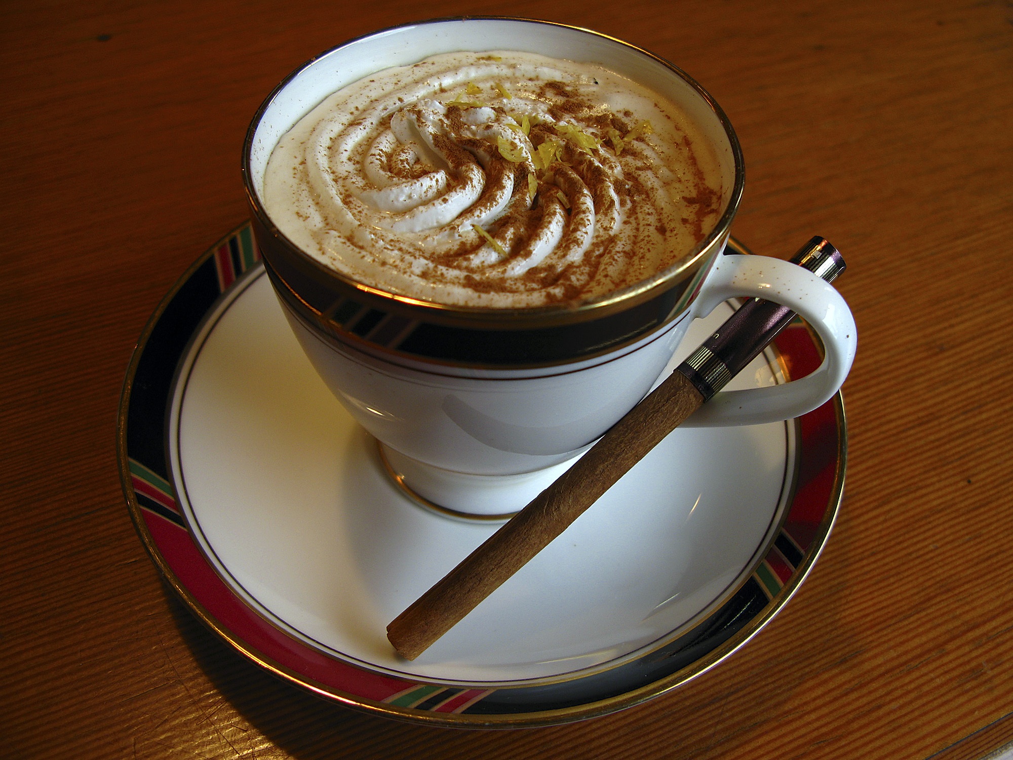 Cup of cappuccino photo