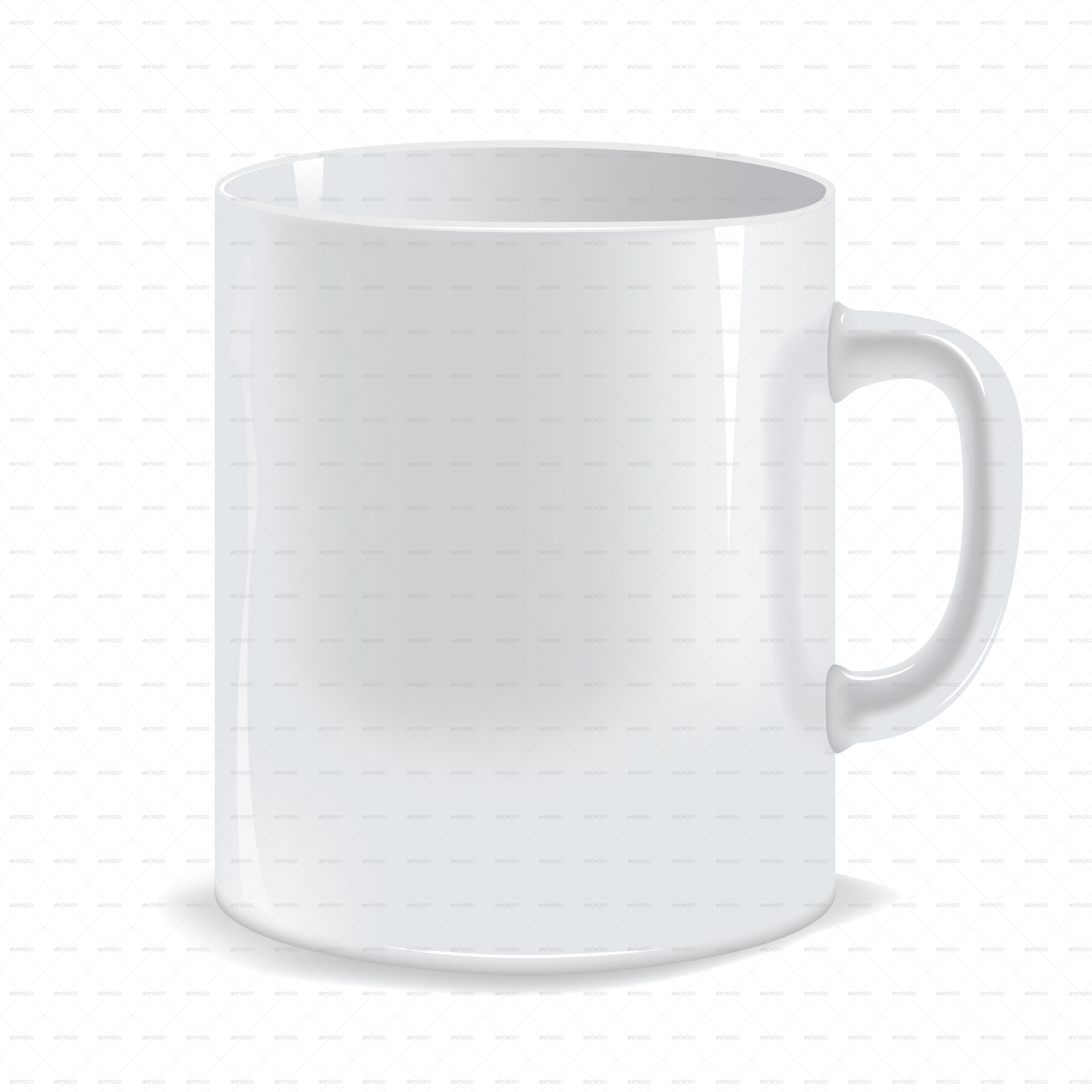 Cup on white photo