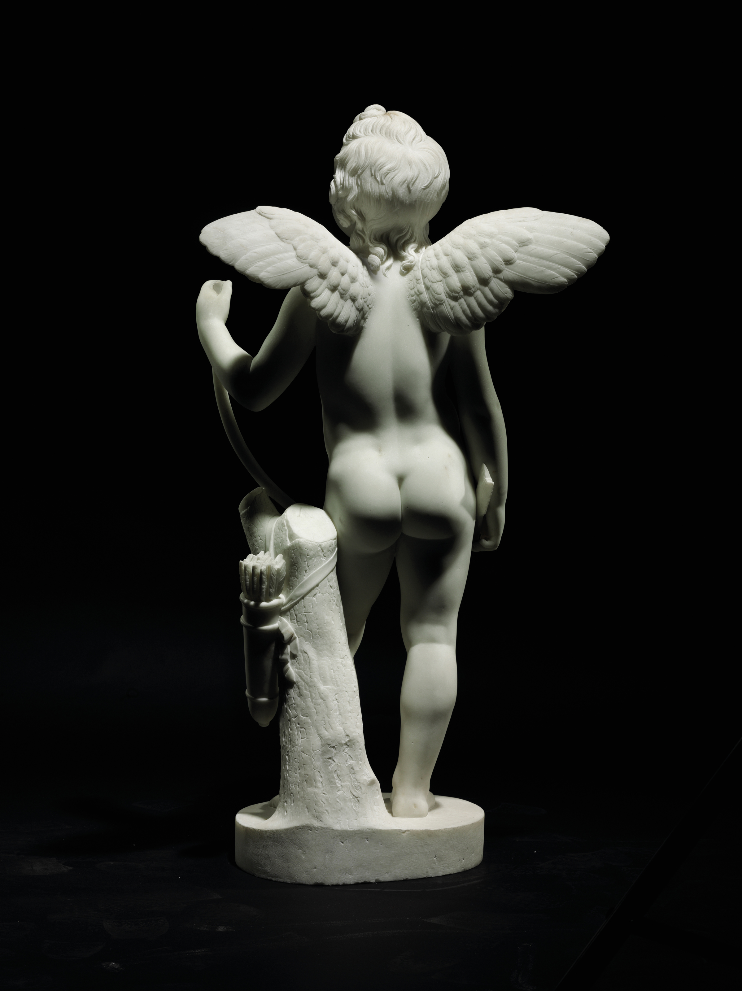 A MARBLE FIGURE OF CUPID WITH HIS BOW (AMORINO) | BY BERTEL ...