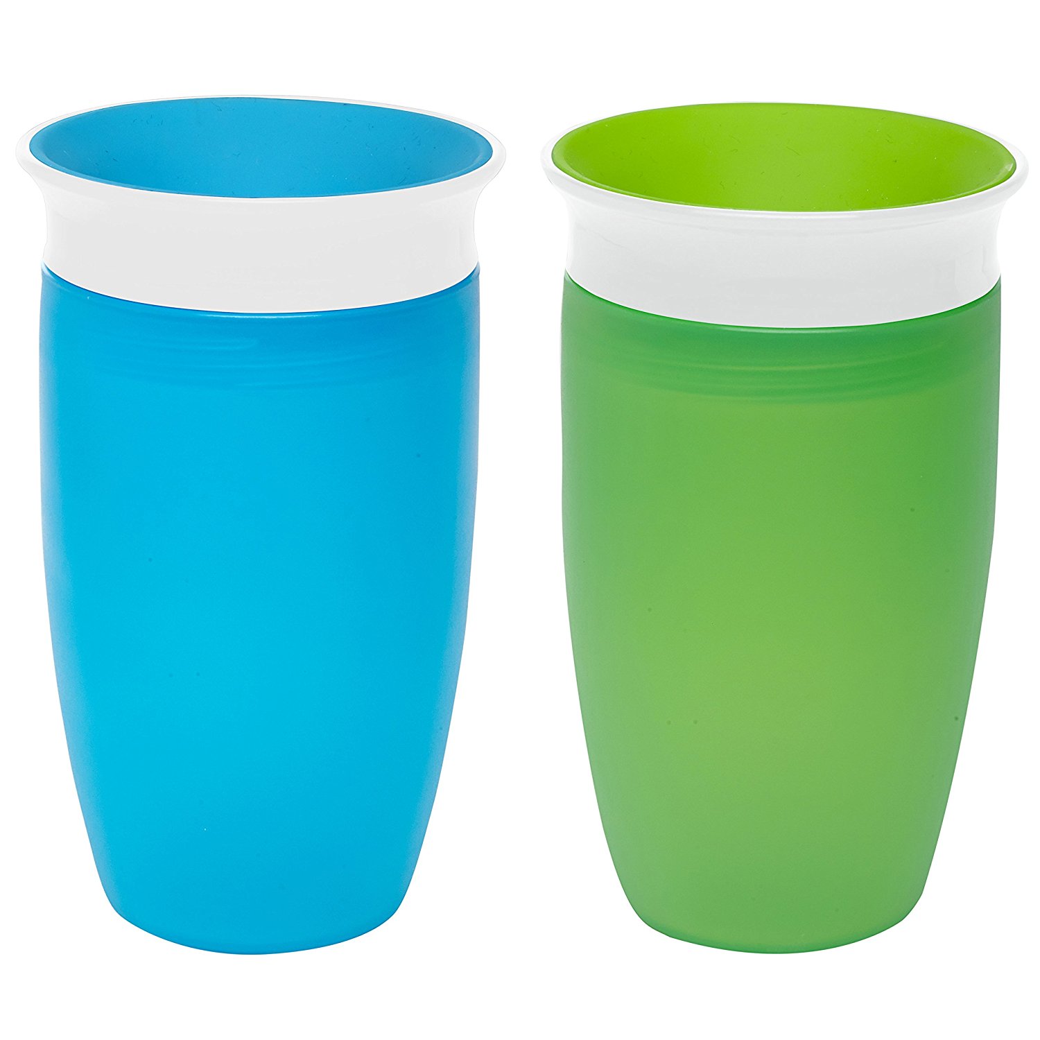 Amazon.com : Munchkin Miracle 360 Sippy Cup, Green/Blue, 10 Ounce, 2 ...