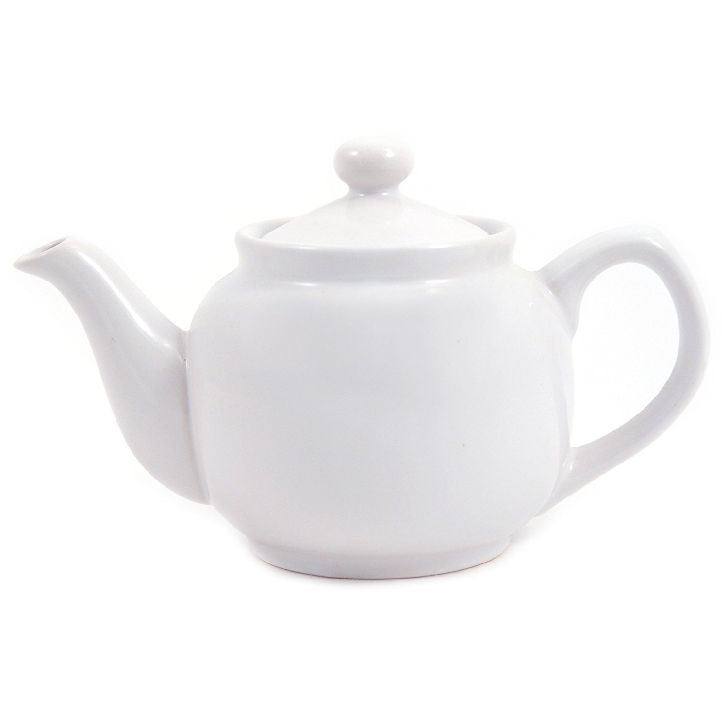 Amazon.com | White Classic 2 Cup Ceramic Teapot: Teapots
