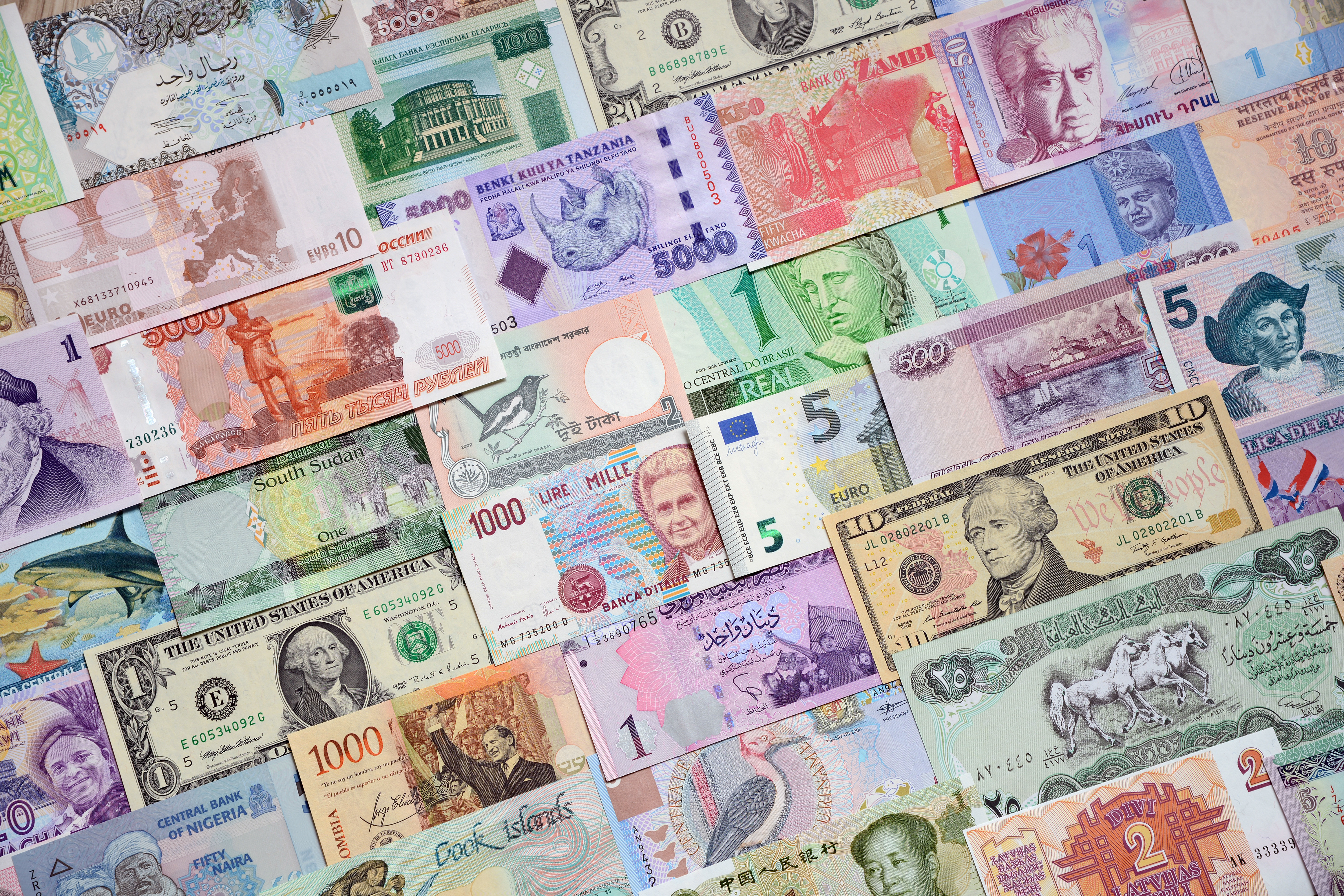 Количество иностранной валюты