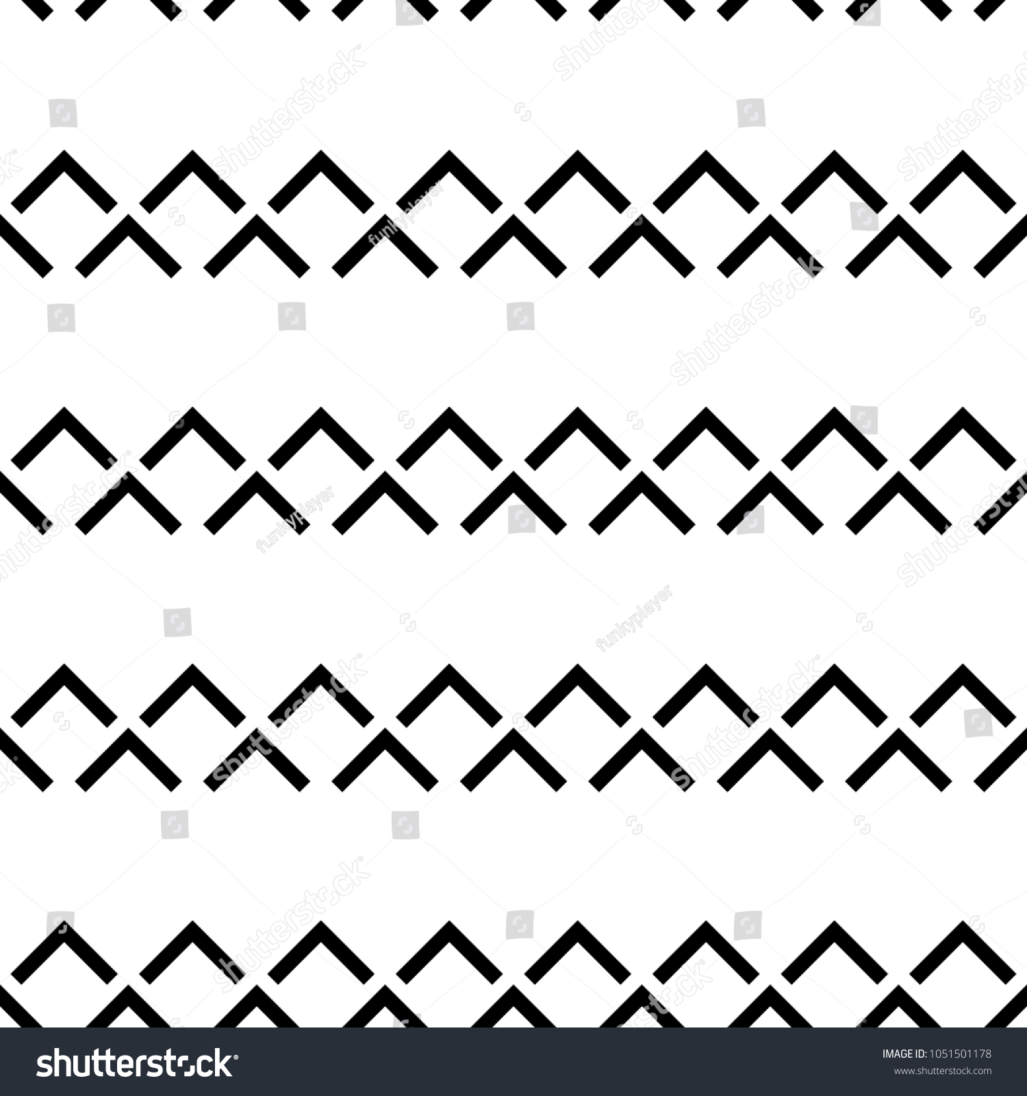 Seamless Pattern Chevrons Ornament Repeated Angle Stock Vector ...