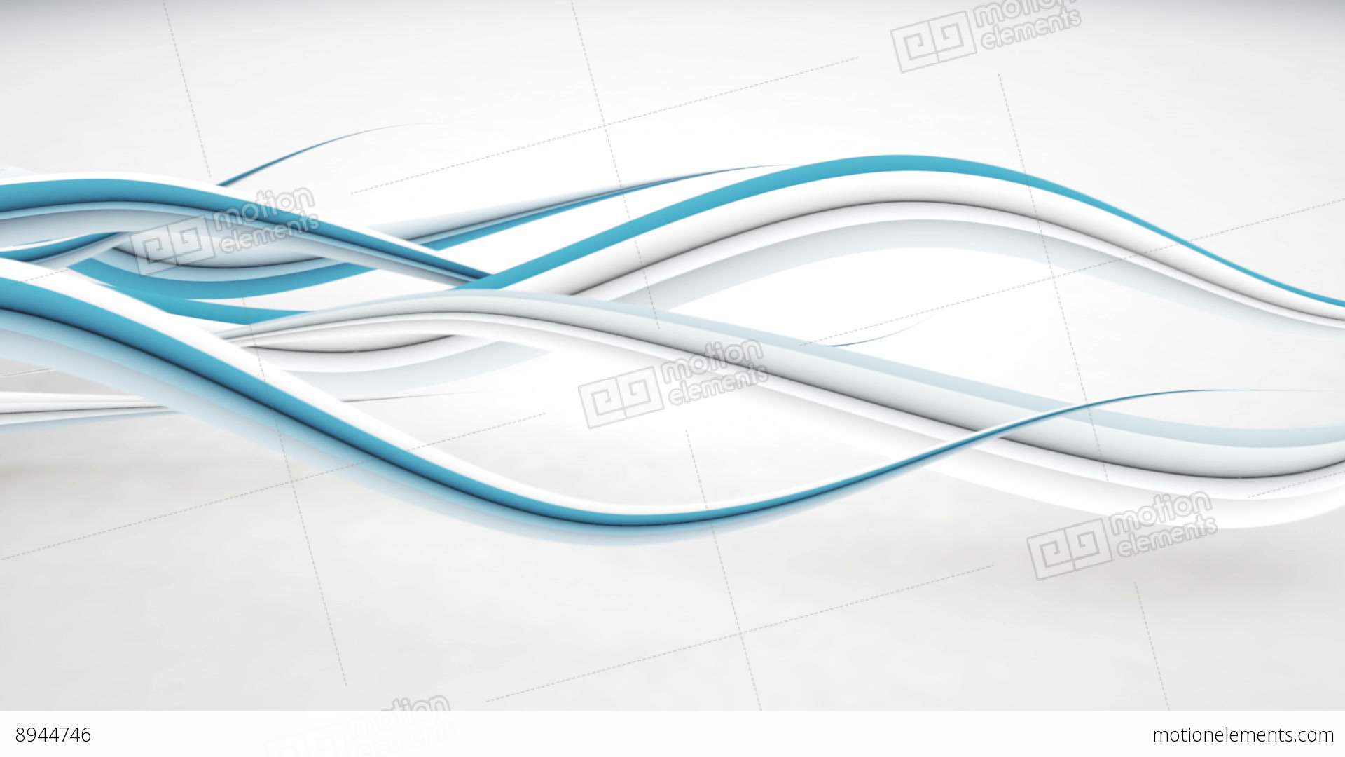 Curved Lines 3D Render Loop Background Stock Animation | 8944746
