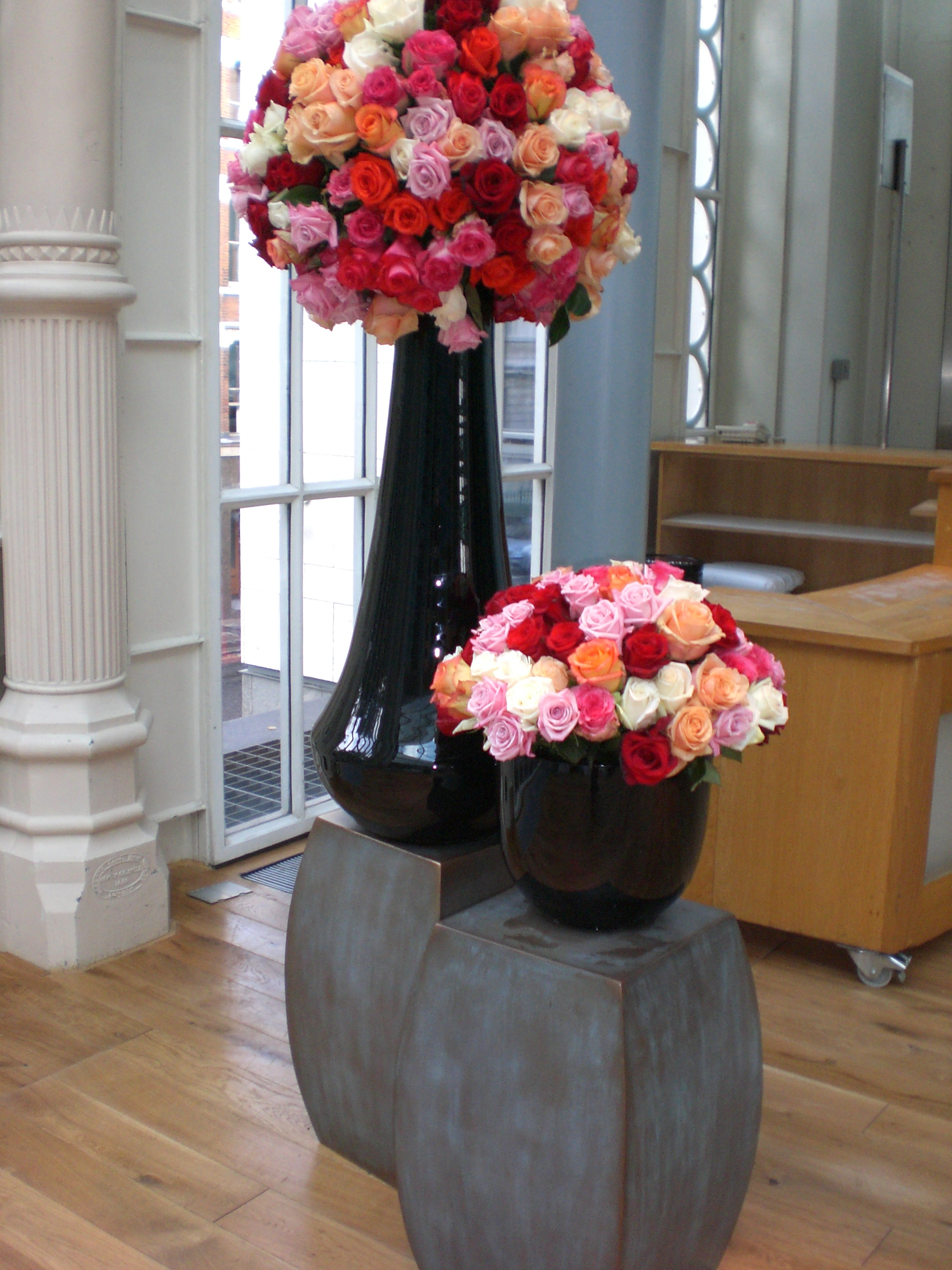 Curvy Roses at The Royal Opera House | Party Flowers | Pinterest ...