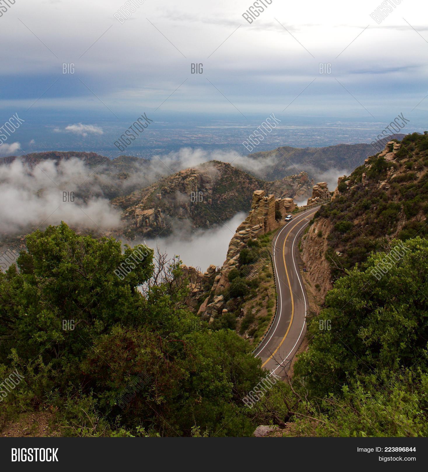 Curvy Mountain Road Winding Around Image & Photo | Bigstock