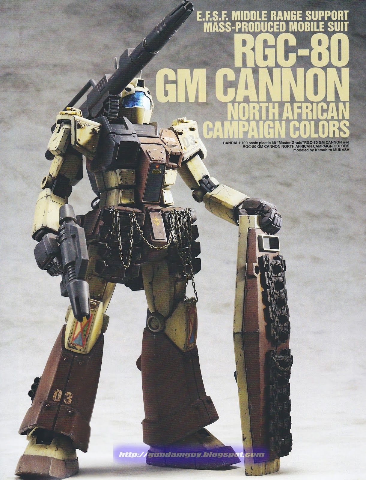 1/100 RGC-80 GM Cannon [North African Campaign Colors] - Custom ...