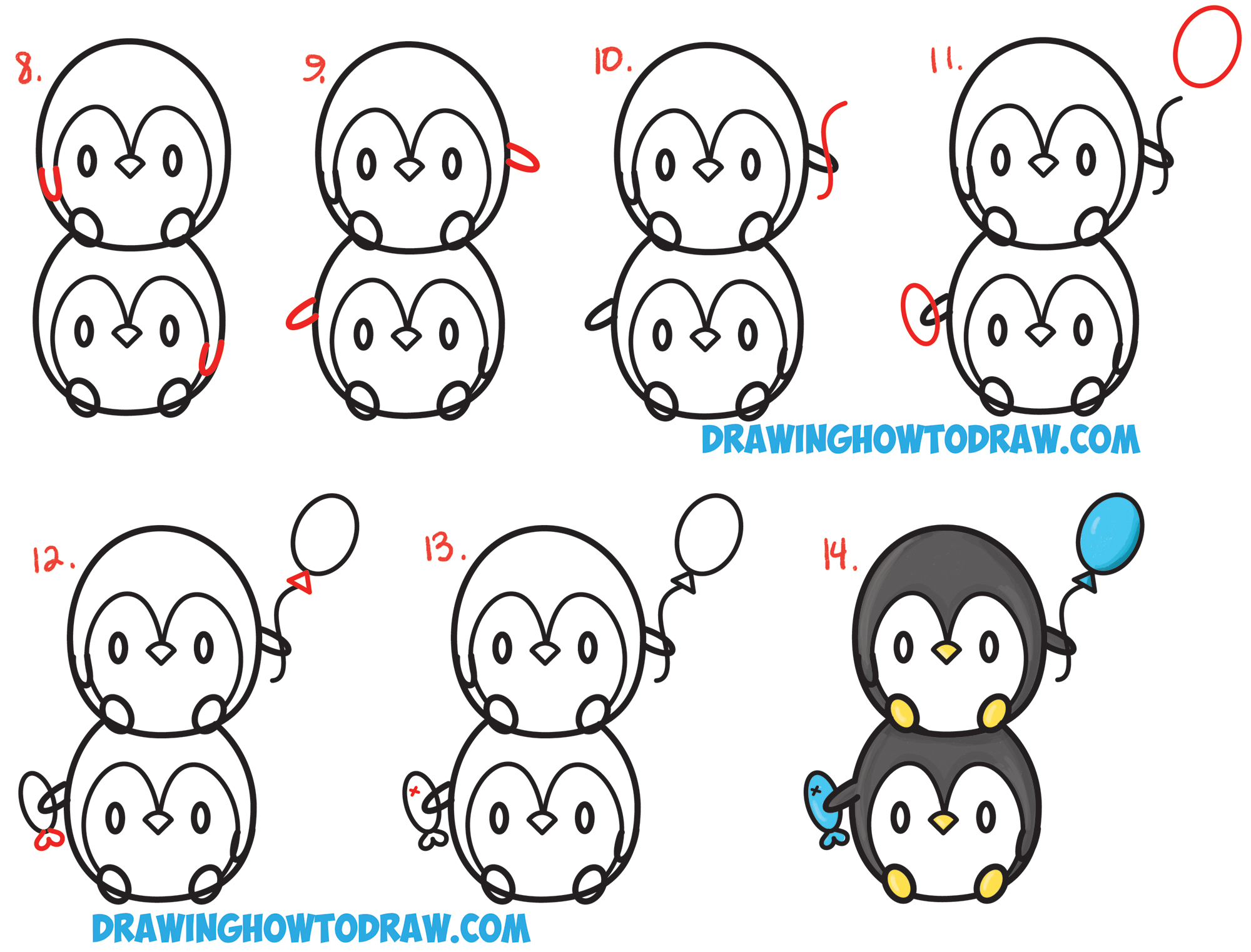 Penguin Drawing Cute at GetDrawings.com | Free for personal use ...