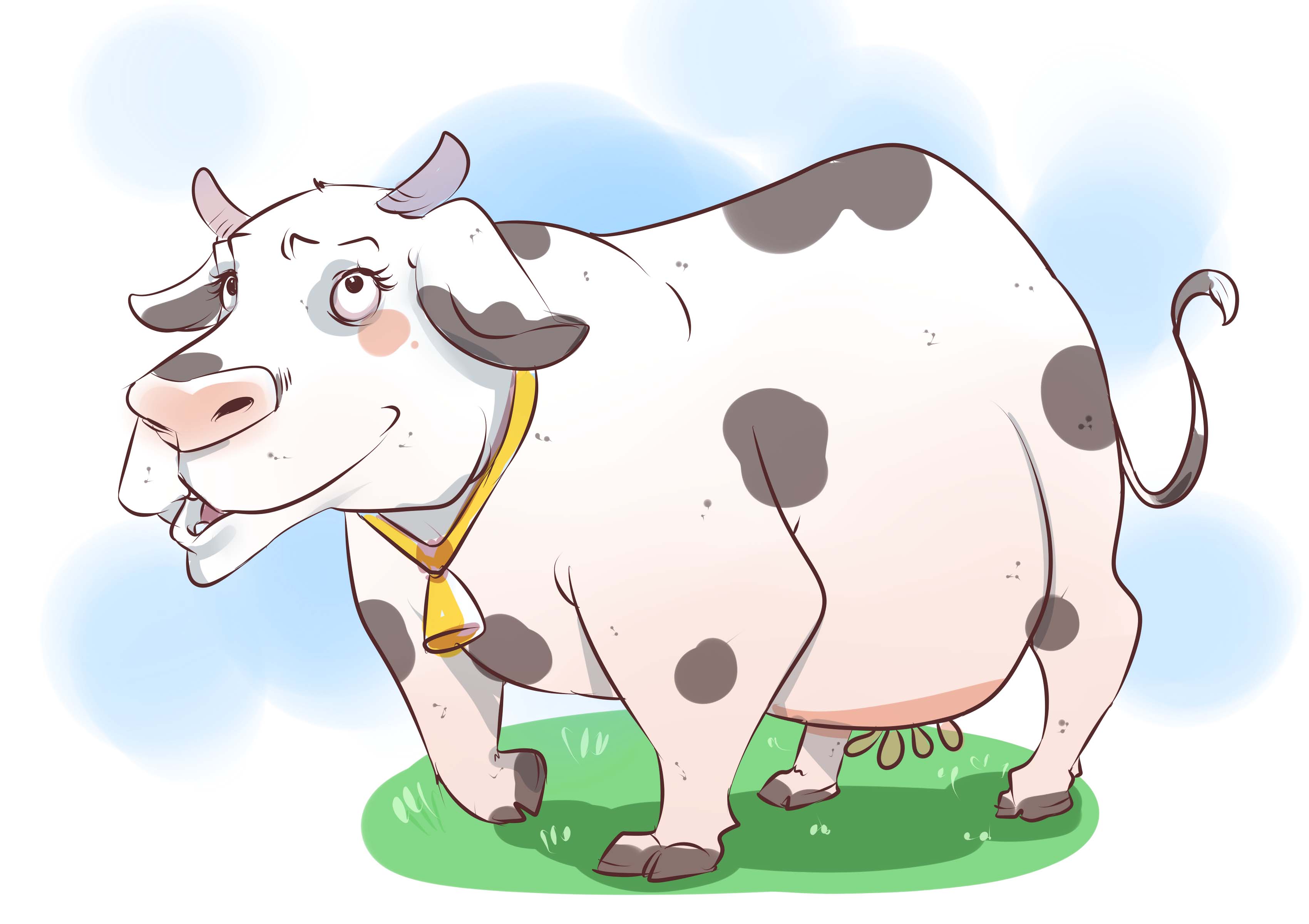 Рисунки мультяшных коров
