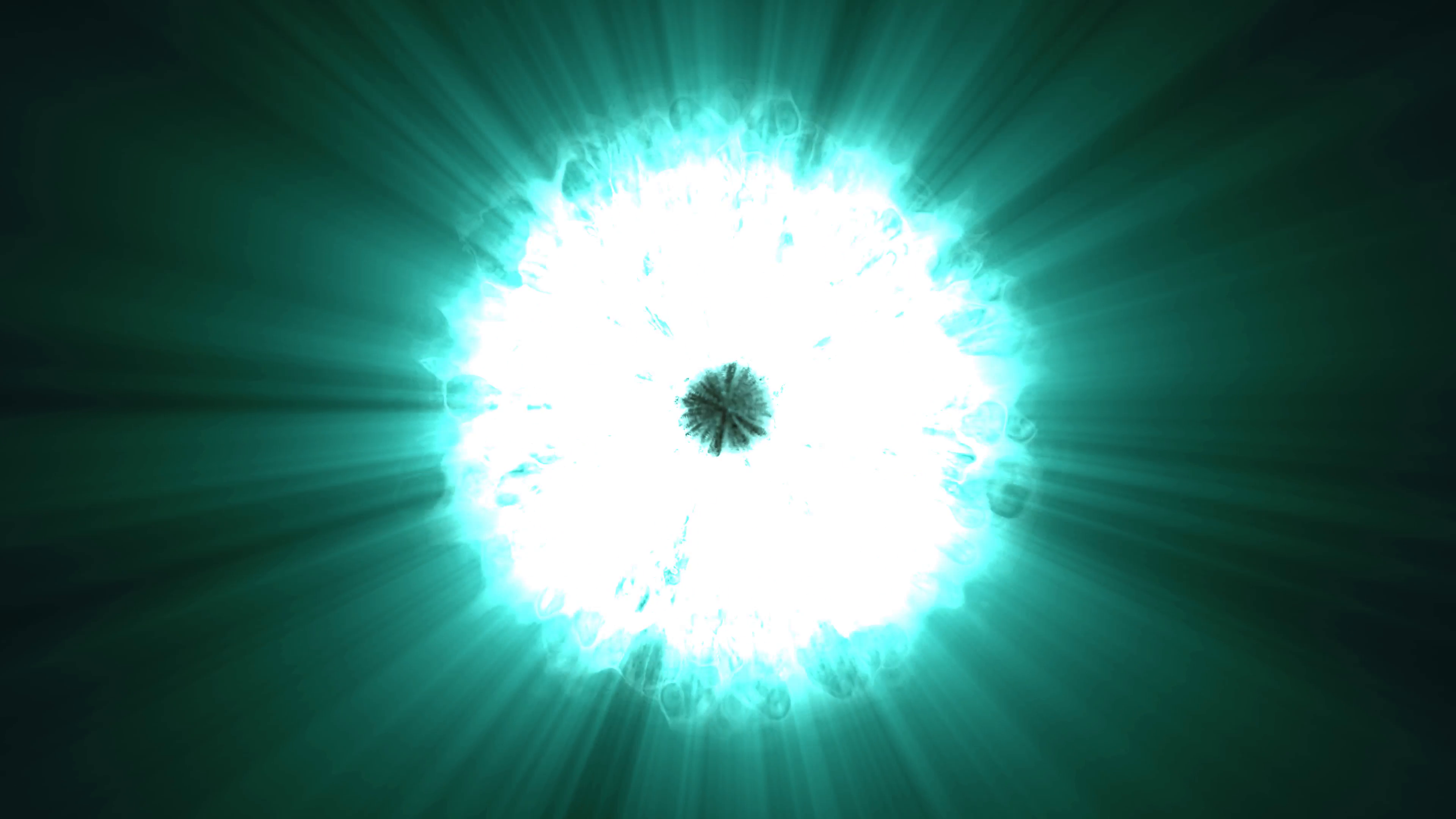 Shockwave explosion from the center look like flame and in circle of ...