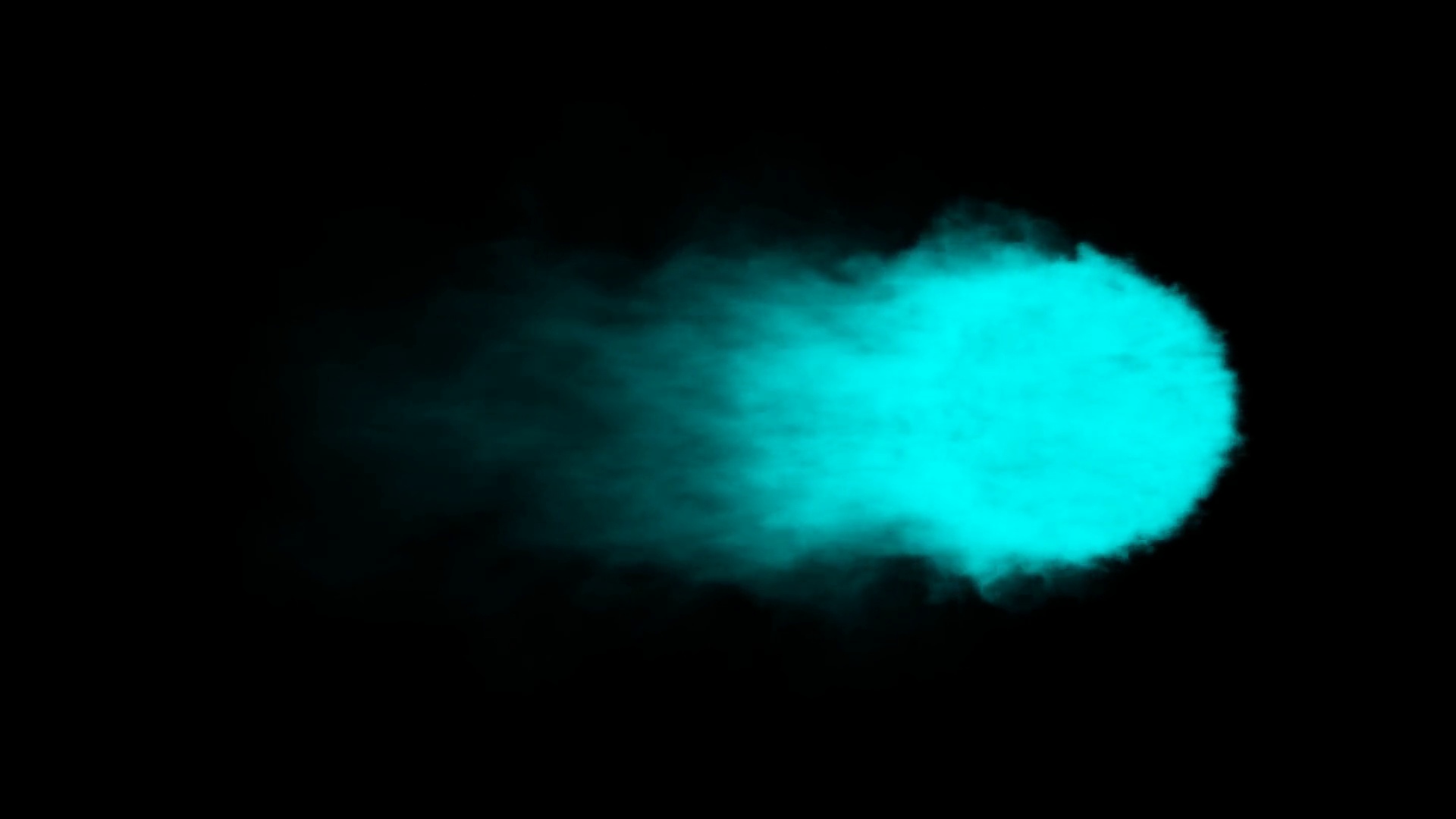 Animated cyan or light blue flame, torch against transparent ...