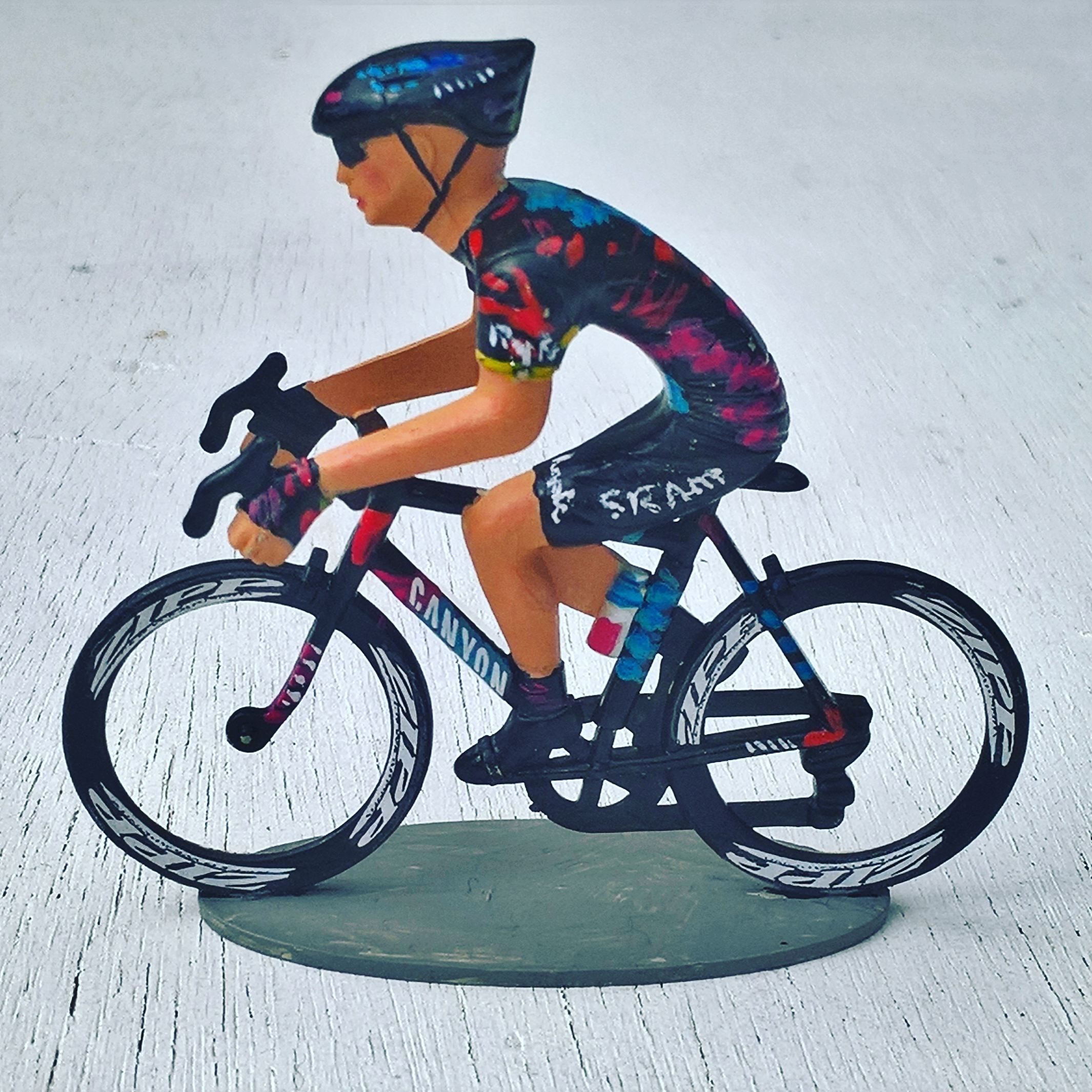Canyon Sram @wmncycling plastic cycling figure | Cycling figures ...