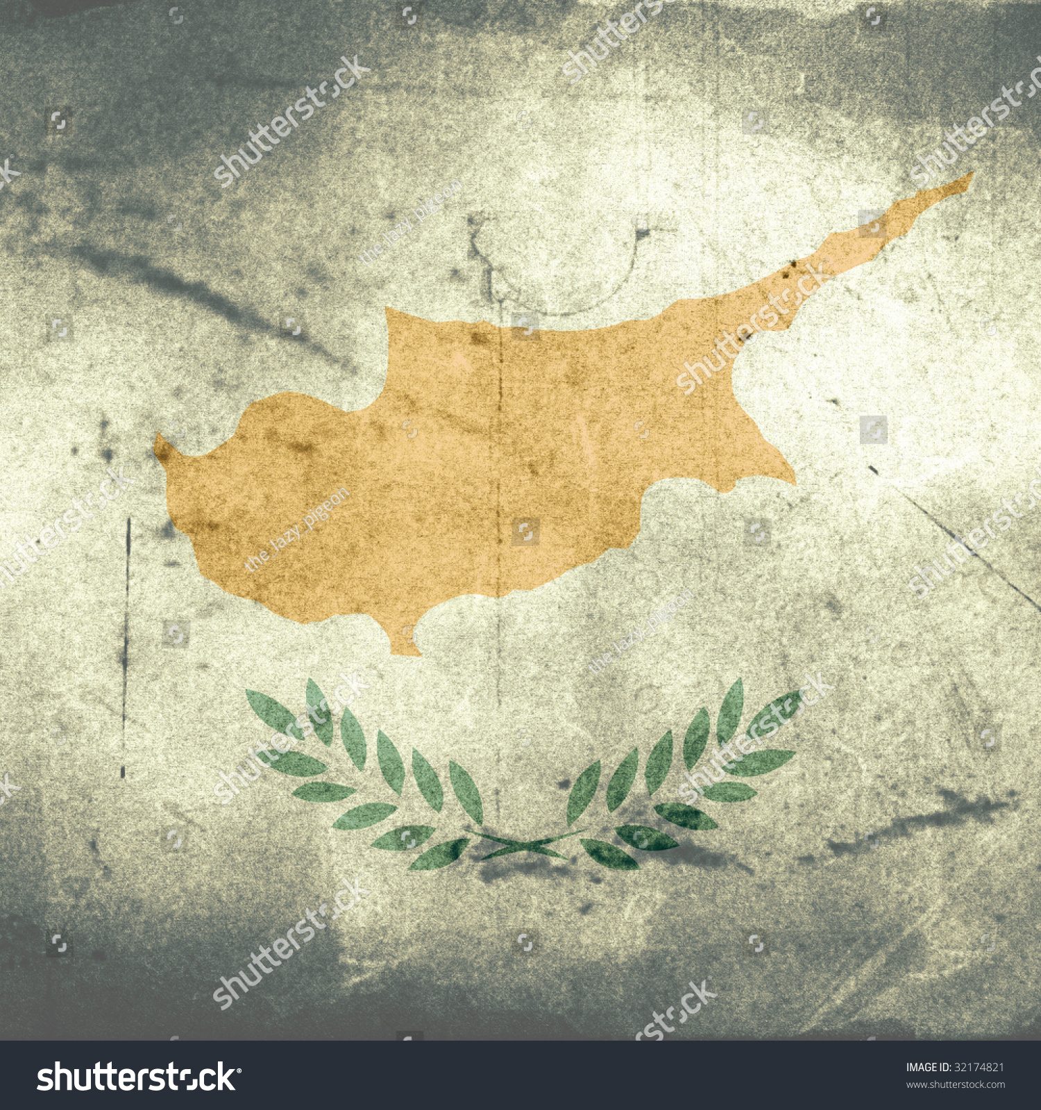 Grunge Flag Cyprus Stock Illustration 32174821 - Shutterstock