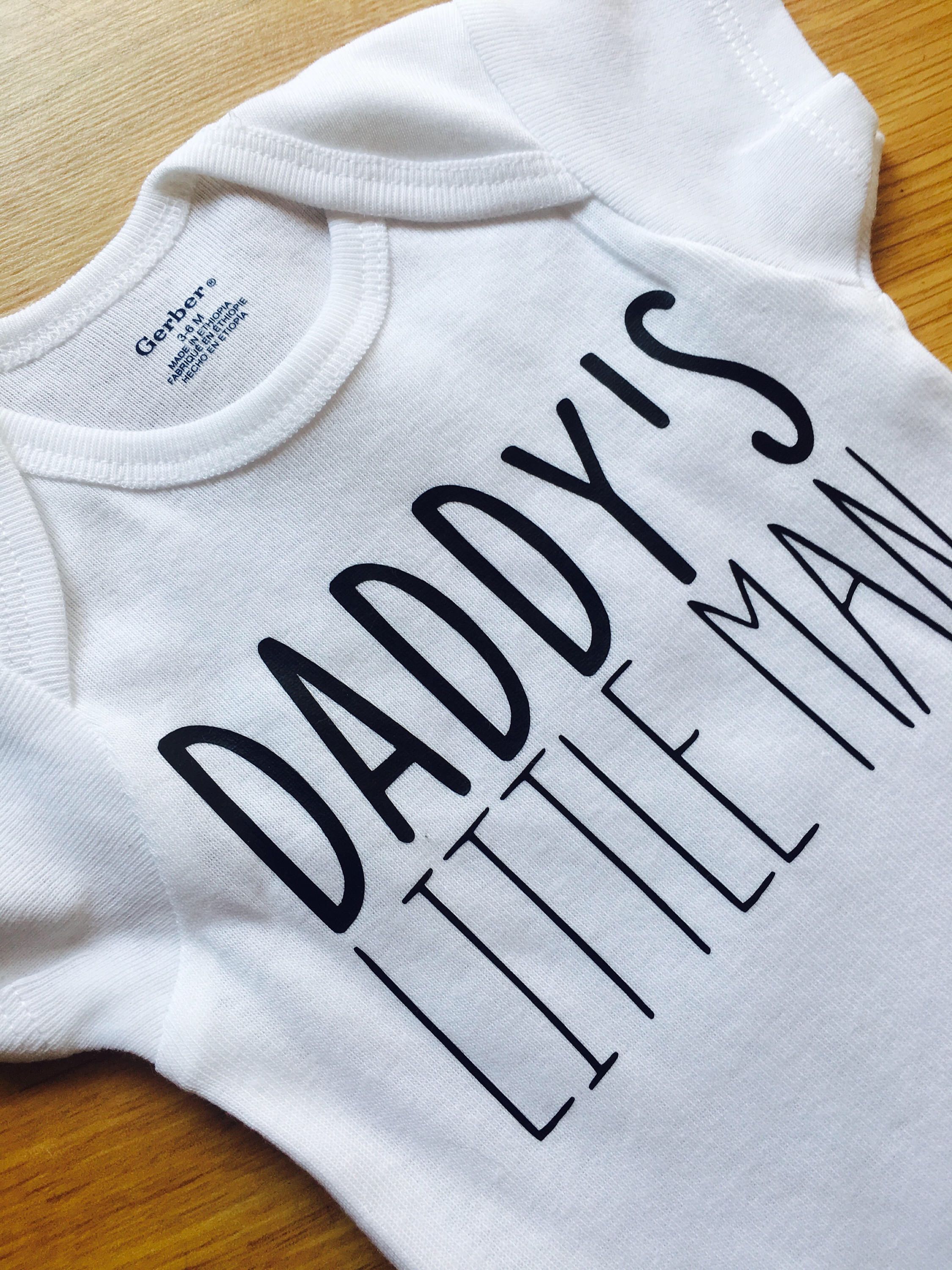 Daddy's Little Man Onesies®, Baby Onesies®, Baby Bodysuit, Baby Boy ...
