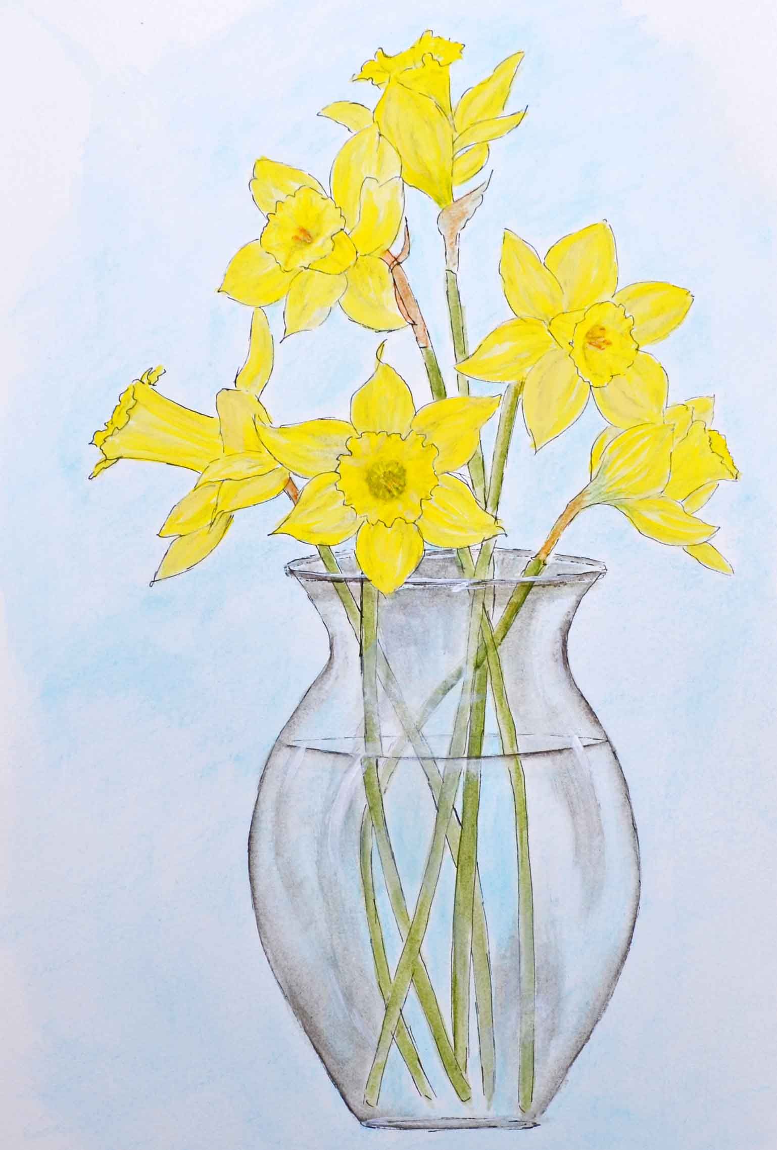 How To Paint Daffodils | Painted patterns, Craft paint and Daffodils