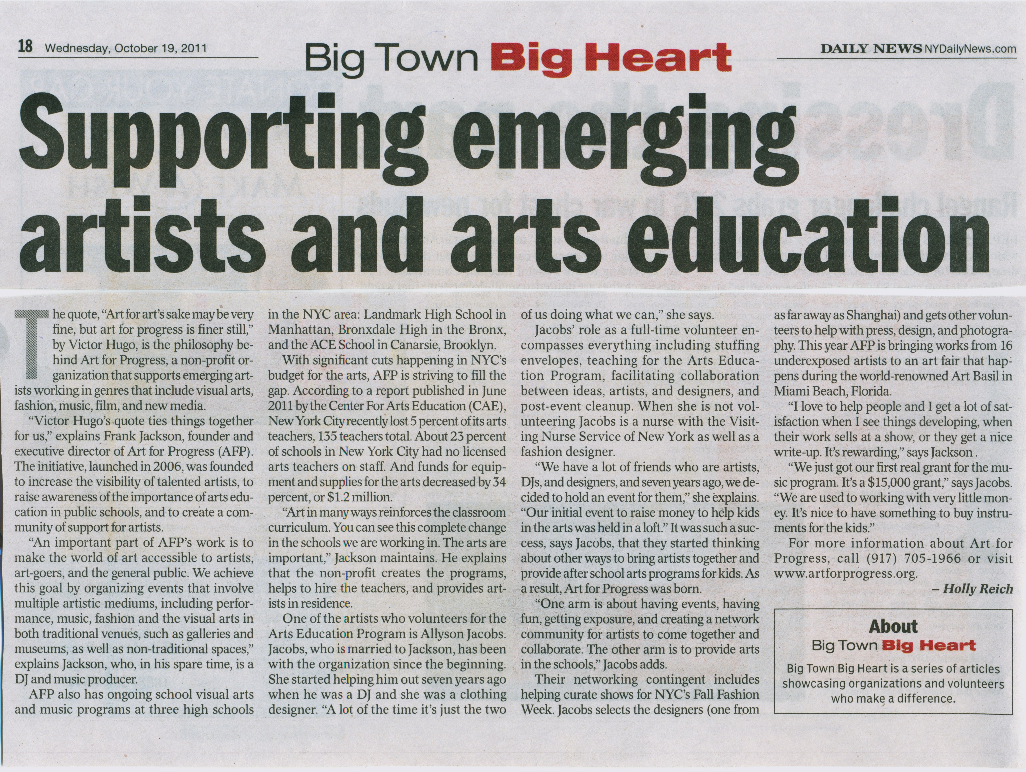 Art For Progress » NYC Non Profit Music and Arts Education Programs ...