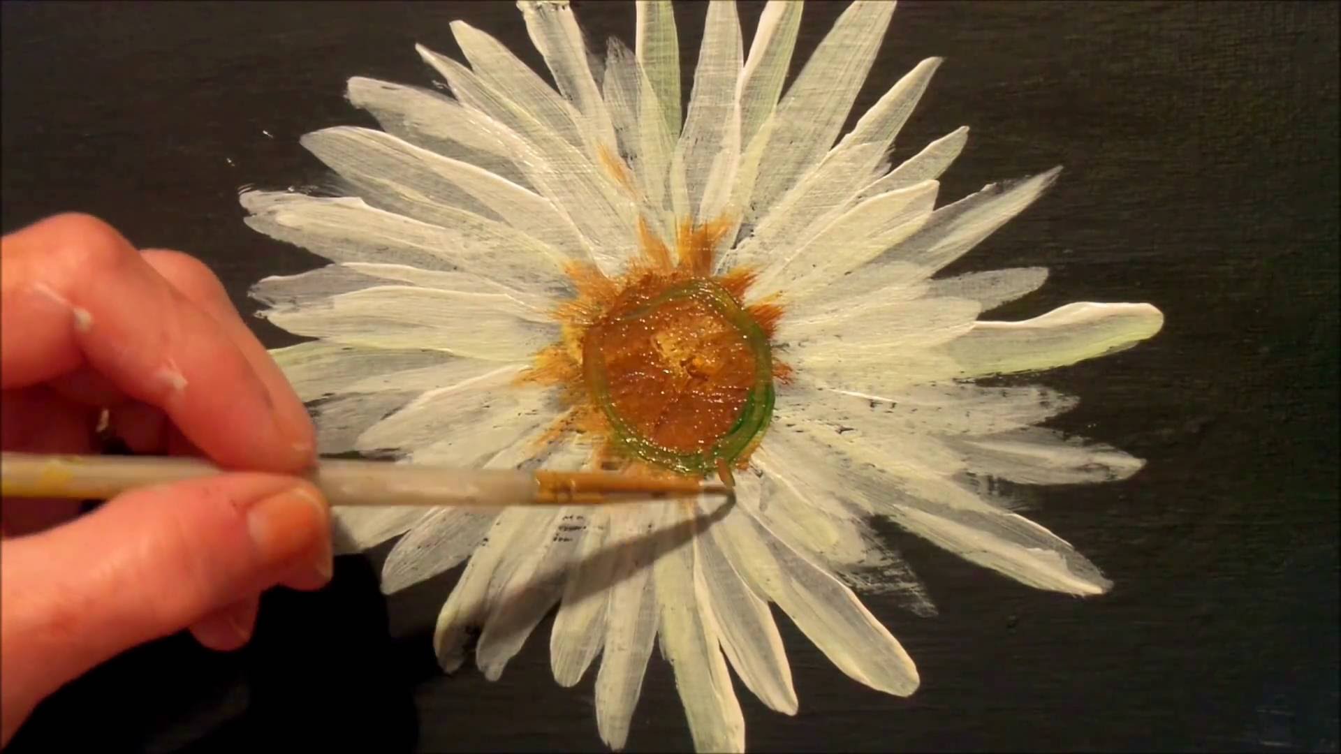 How to Paint a Daisy with Acrylic Paint, Easy Step by Step Tutorial ...
