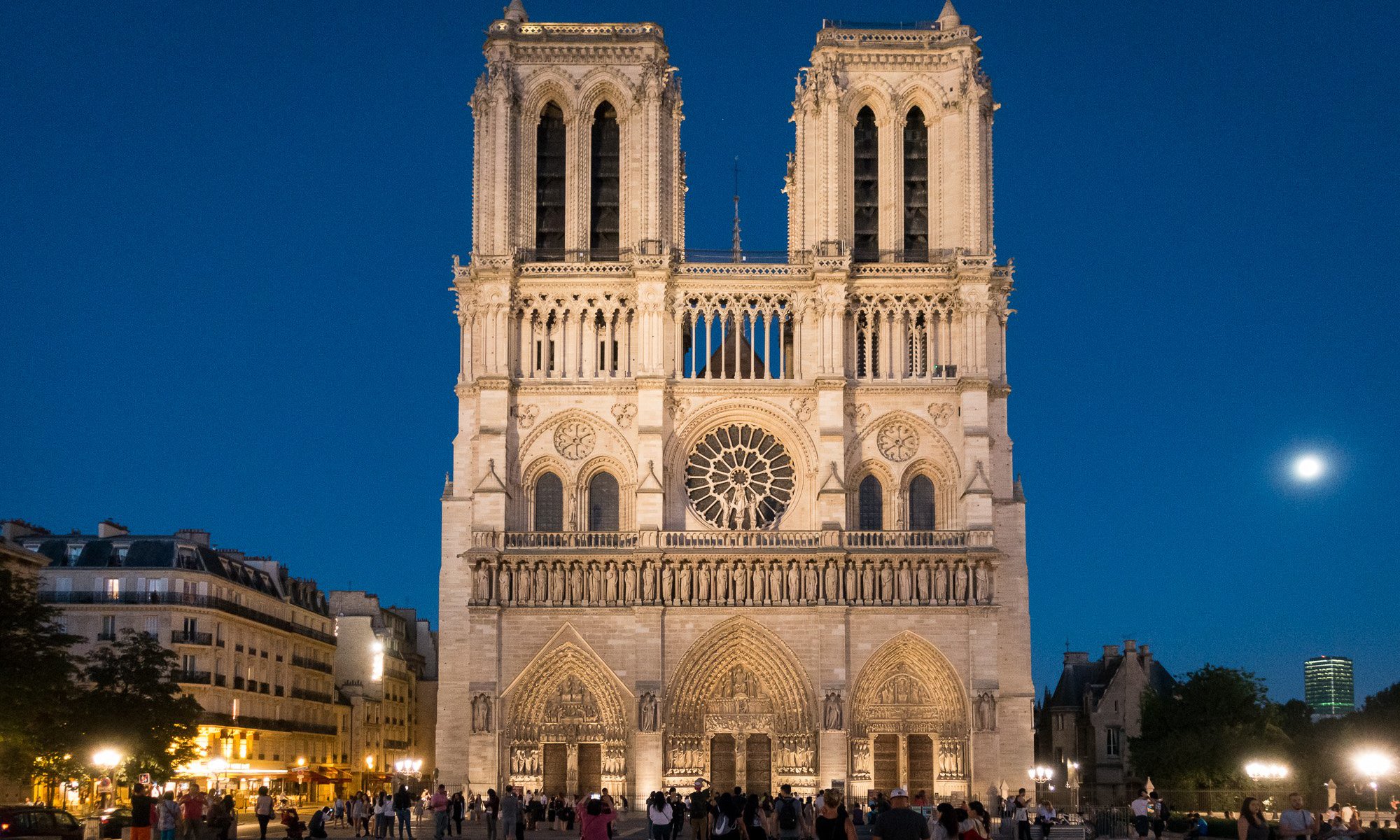 Notre Dame Cathedral at dusk - Ed O'Keeffe Photography
