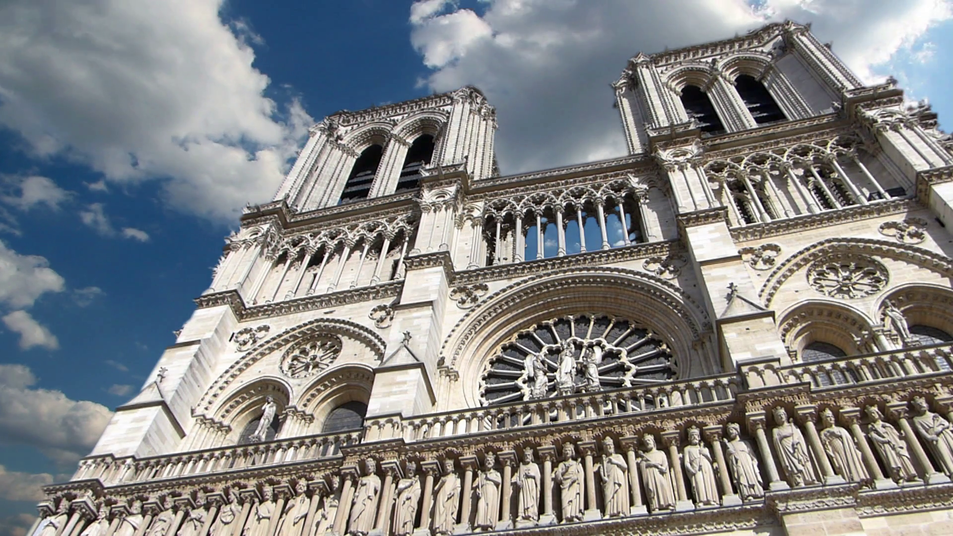 Notre Dame Cathedral, Paris France, Timelapse Stock Video Footage ...