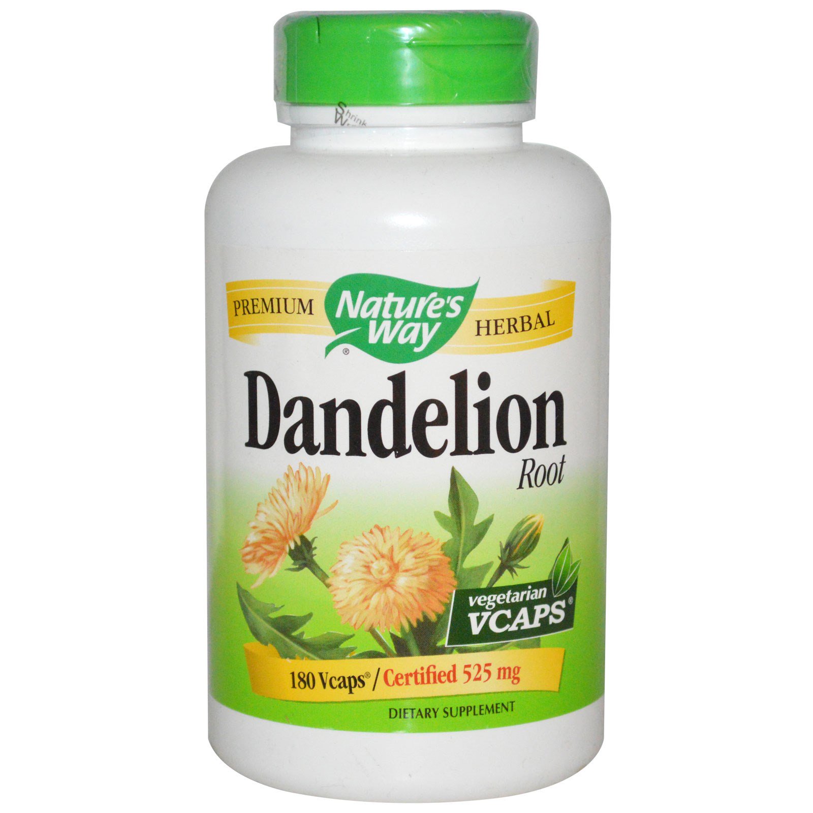 Nature's Way, Dandelion Root, 525 mg, 180 Veggie Caps - iHerb.com