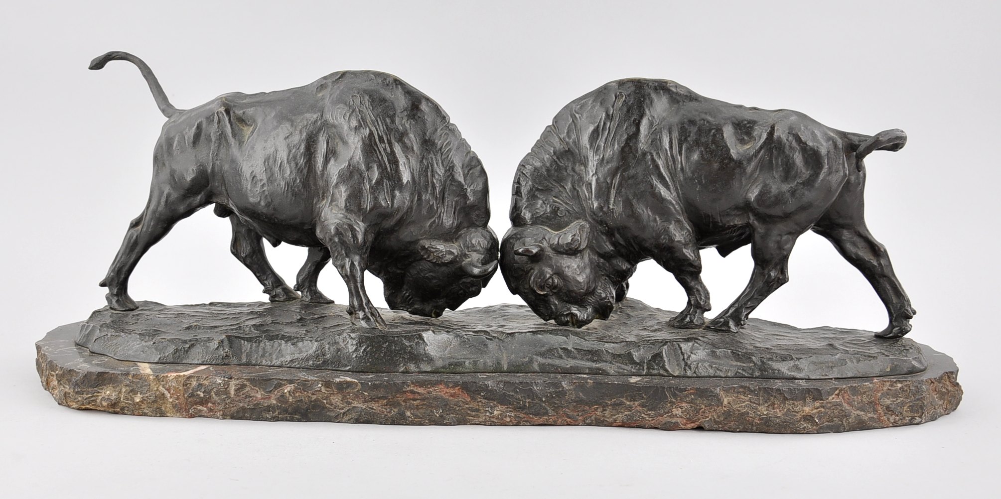 Bronze Statue of Two Fighting Bison, 05.20.10, Sold: $575