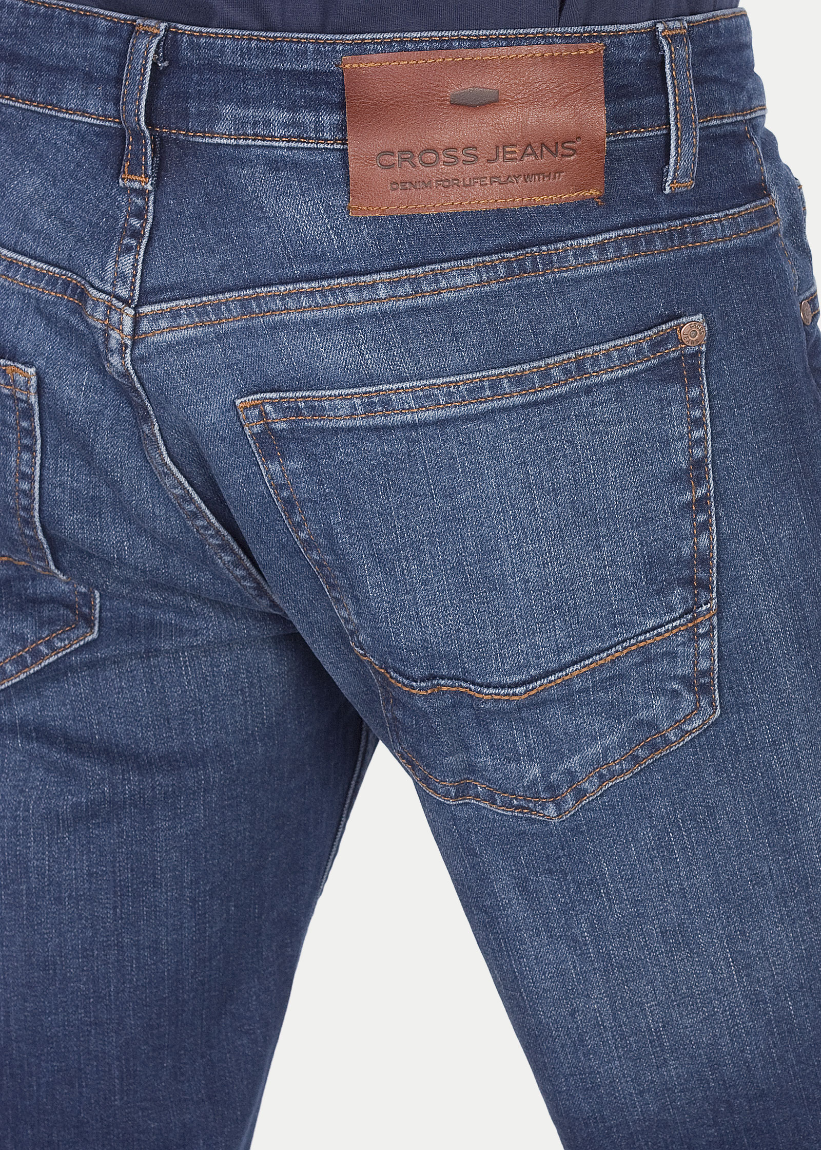 Men's Jeans Cross® Jeans Brad - Dark Blue (F 193-121) - Jeans24h ...