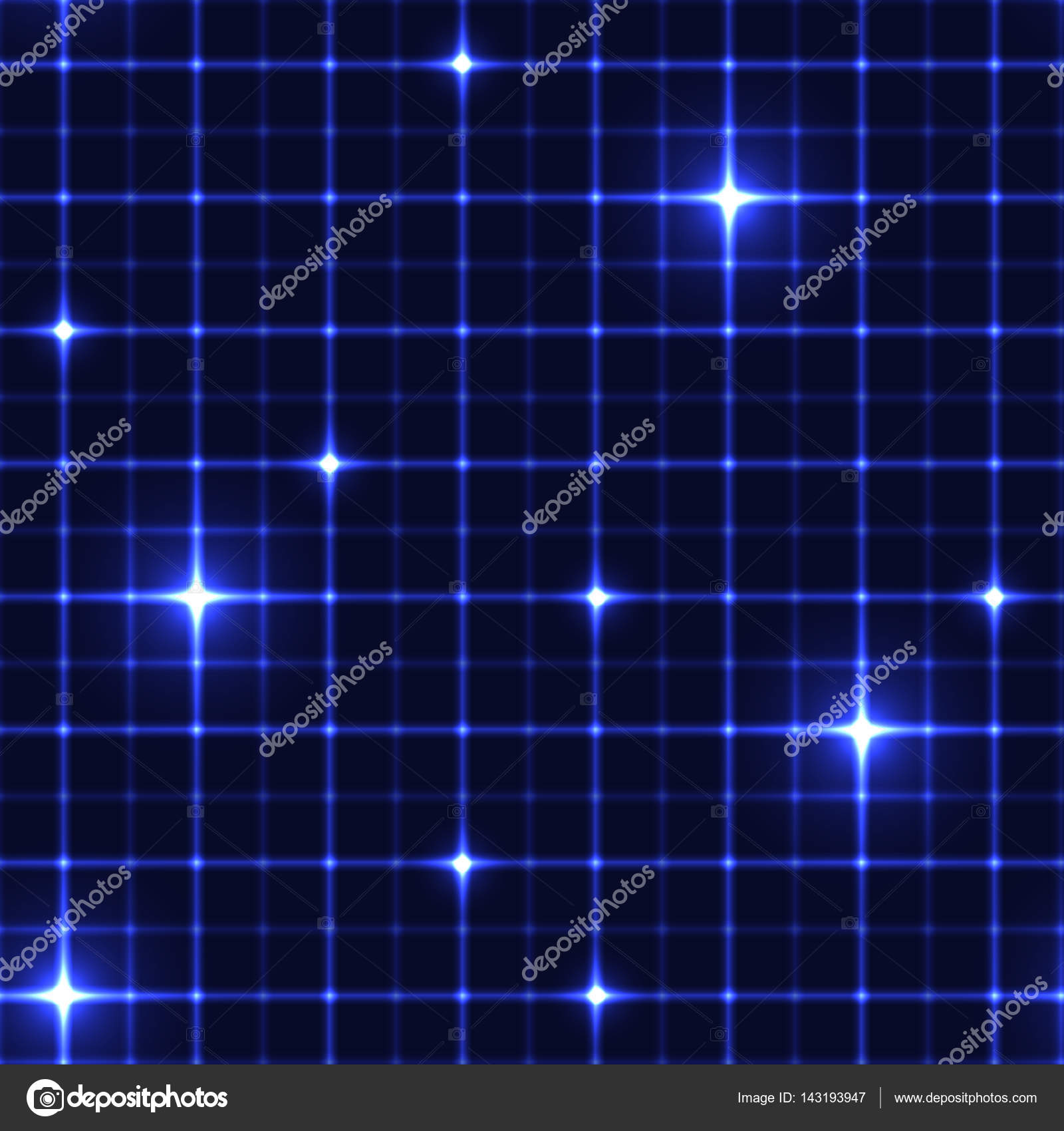 Dark blue grid with shining points. — Stock Vector © ledinka #143193947