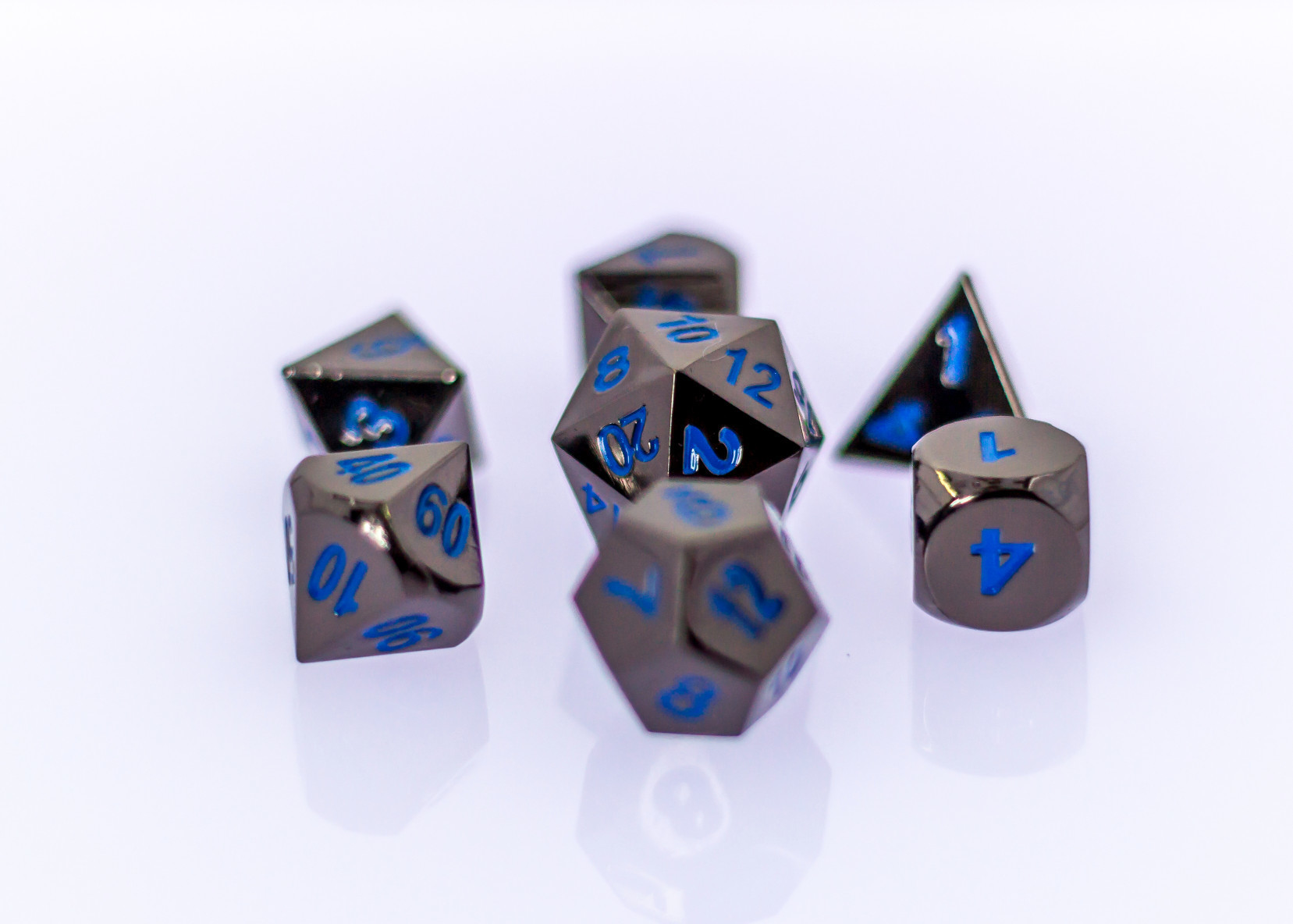 Dark blue dice photo