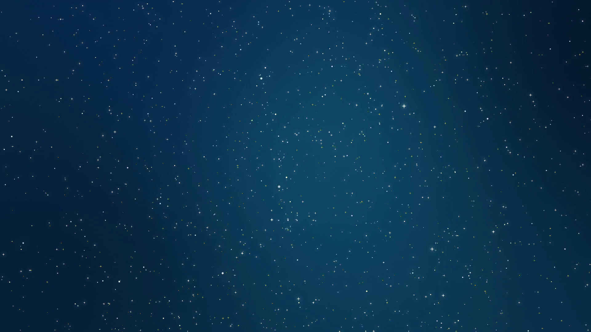 Winter night sky animation with flickering stars and sparkling ...