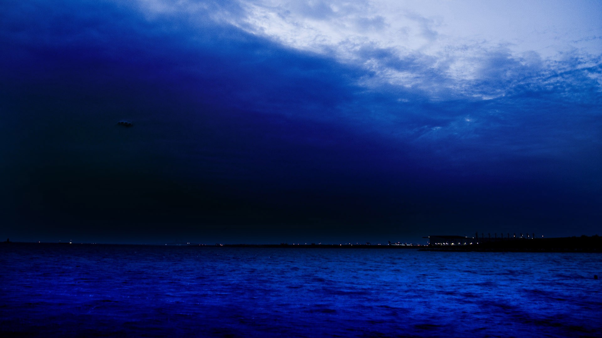 Sky: Dark Blue Sky Water Sea Wallpaper Summer for HD 16:9 High ...