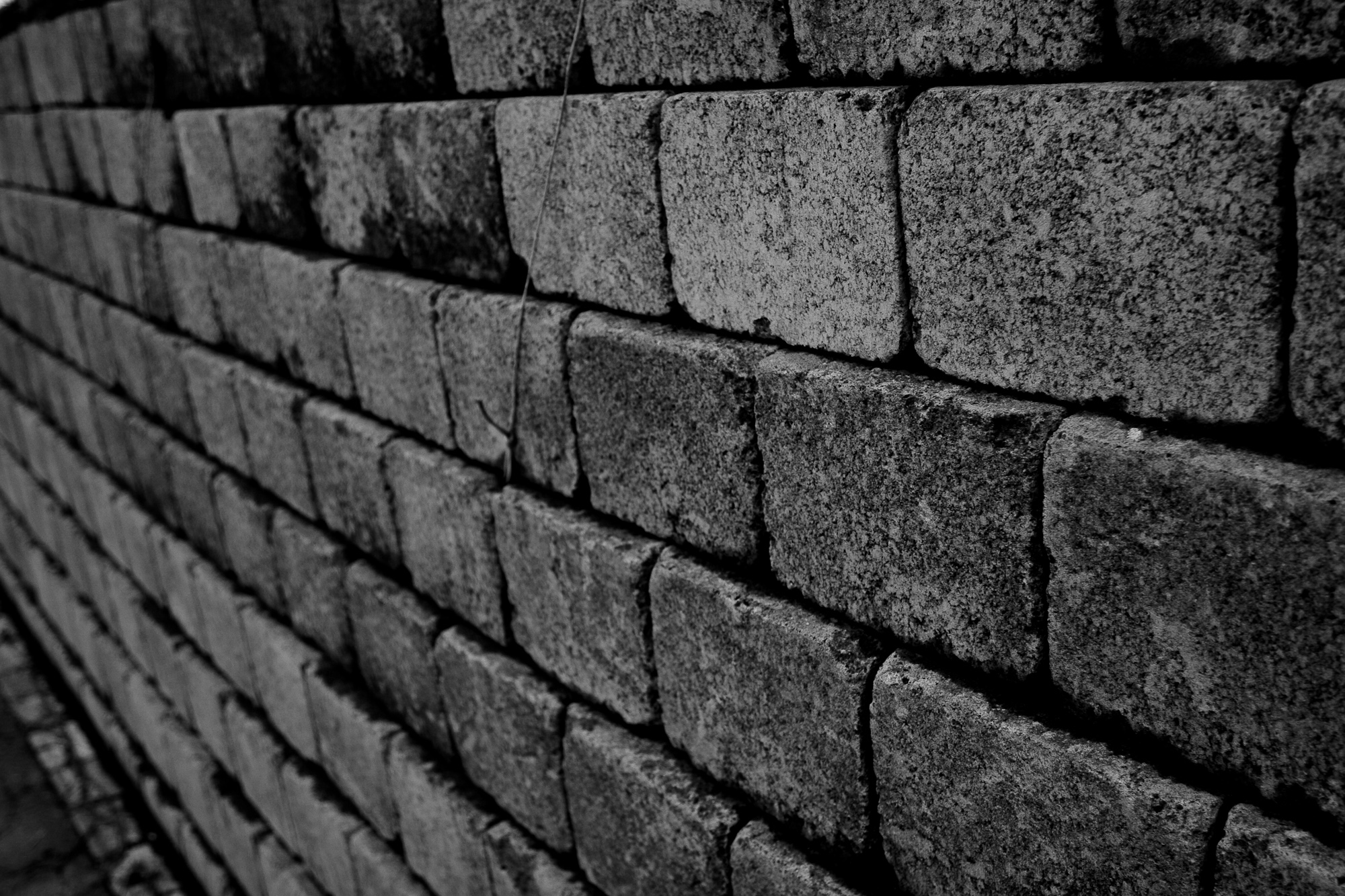 Dark brick wall texture photo