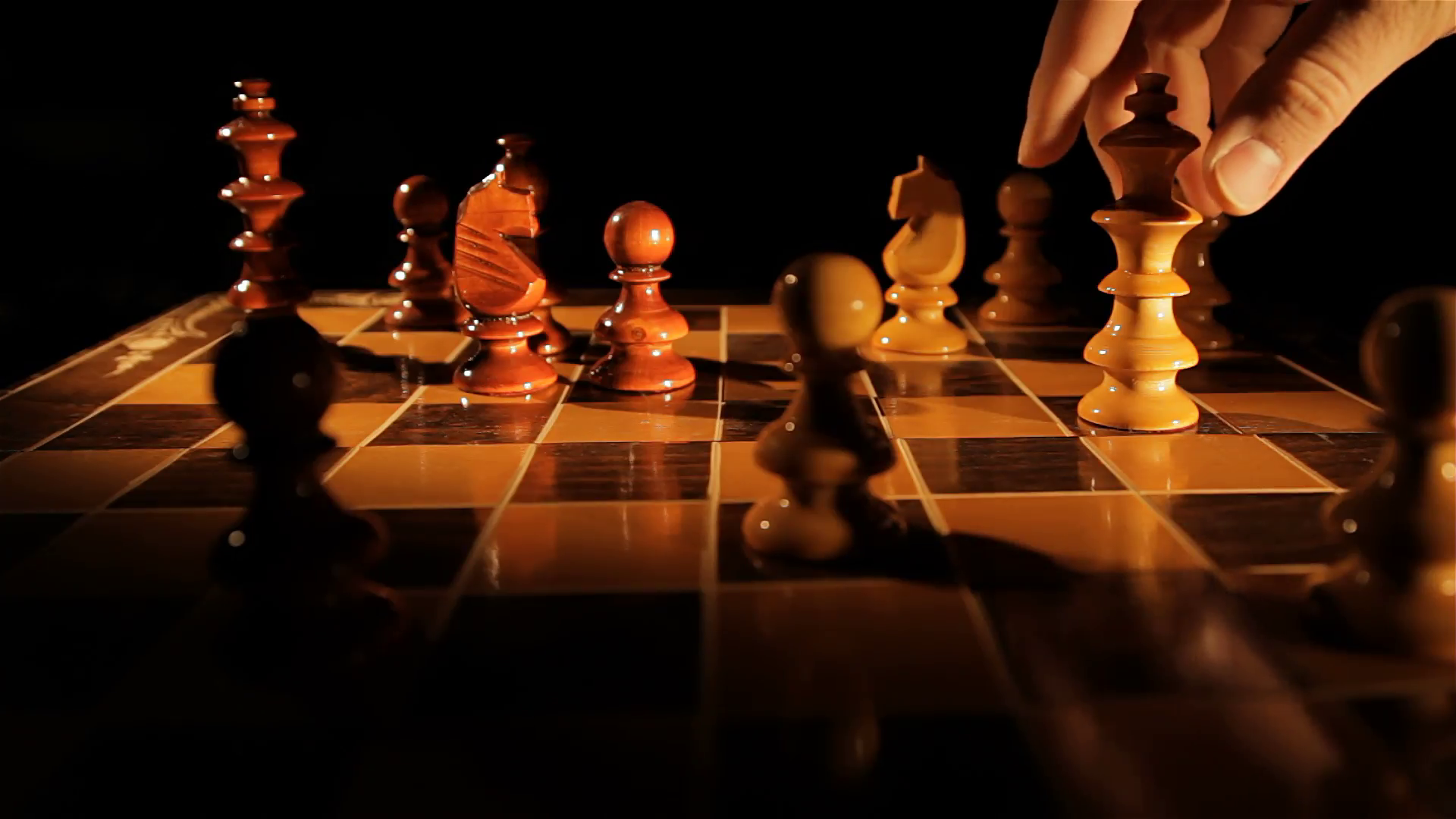 Dark chess game Static shot Stock Video Footage - Videoblocks