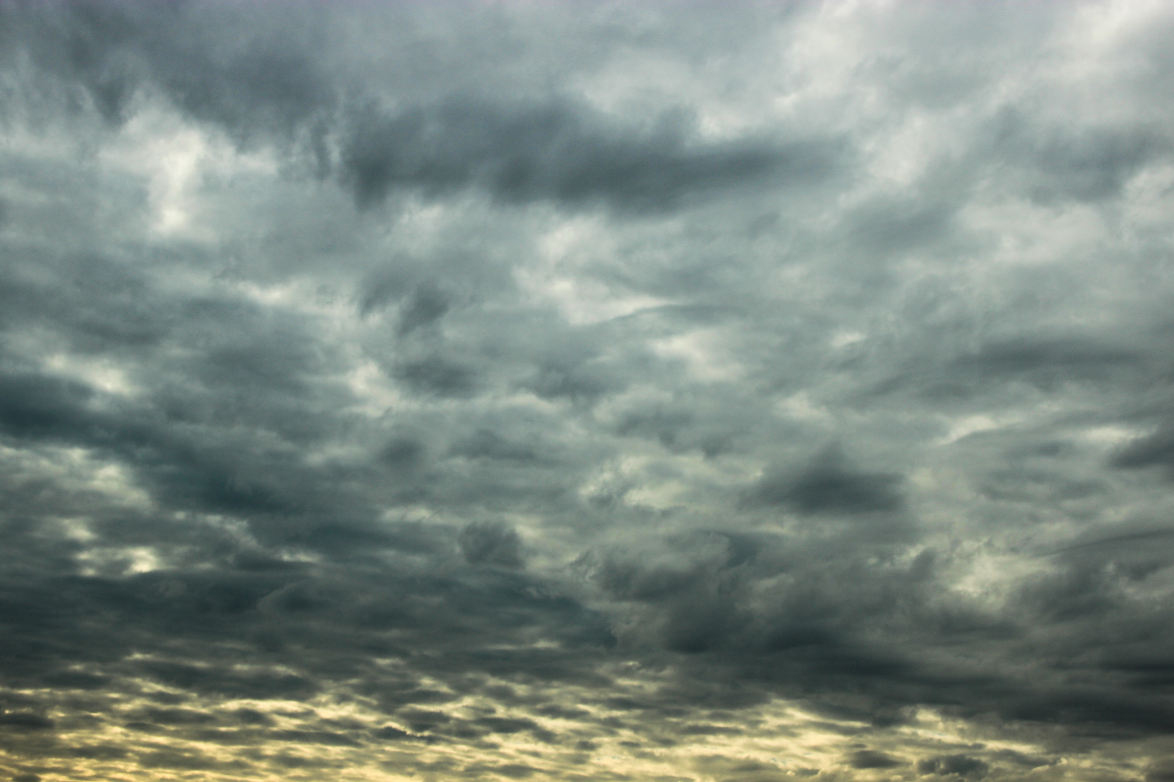 Free Stock Photo of Layer of Dark Clouds in Sky
