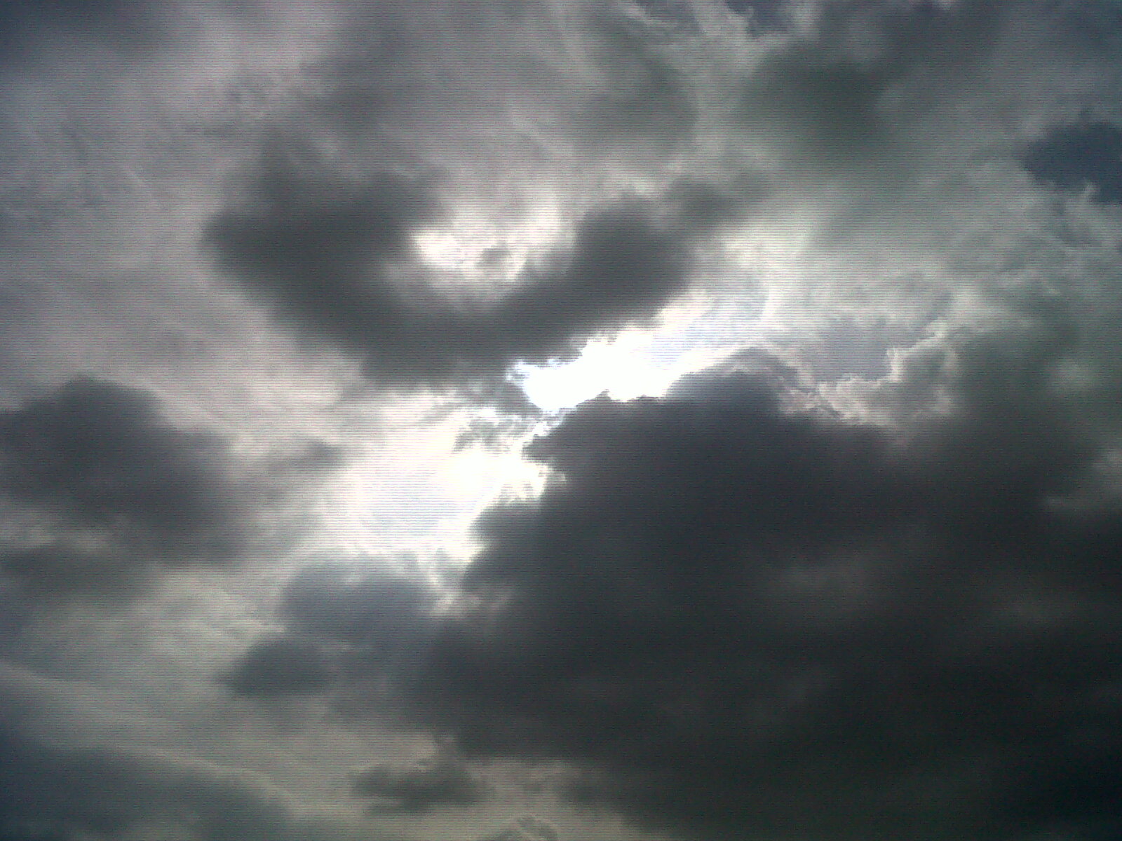 Dark cloudy sky - West London Waste