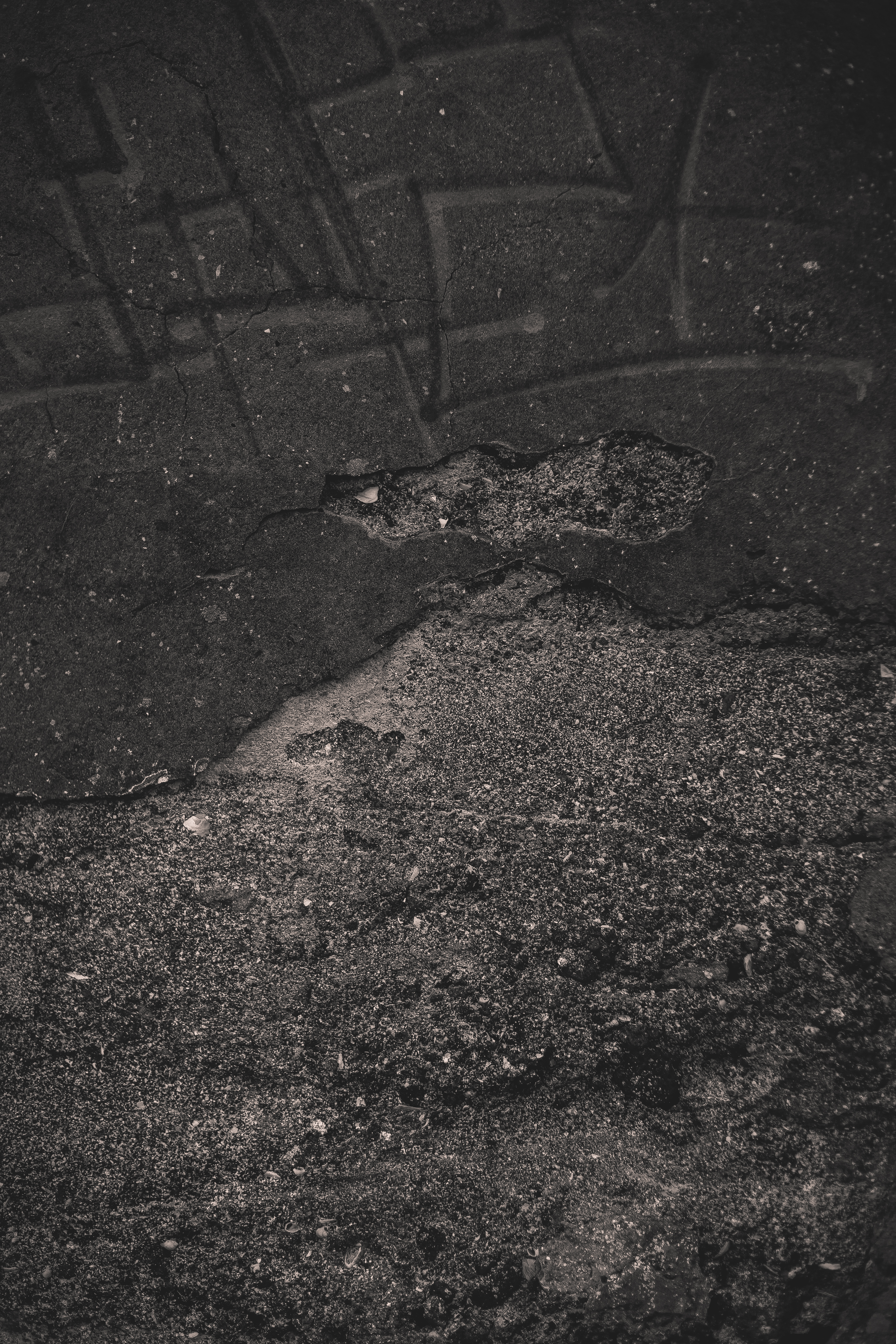 Dark Grunge Stone Wall Texture, Black, Concrete, Damaged, Dark, HQ Photo