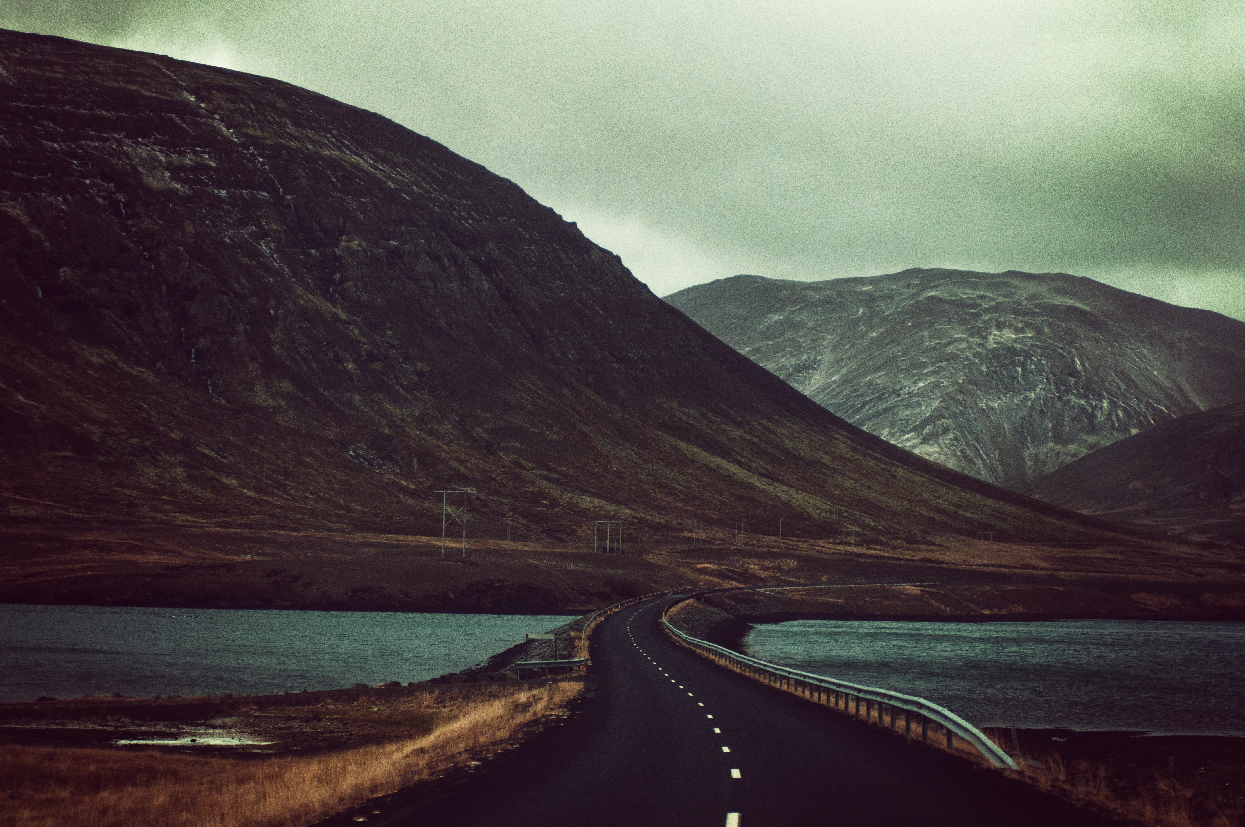 Dark Landscape, Dark, Iceland, Landscape, Mountain, HQ Photo