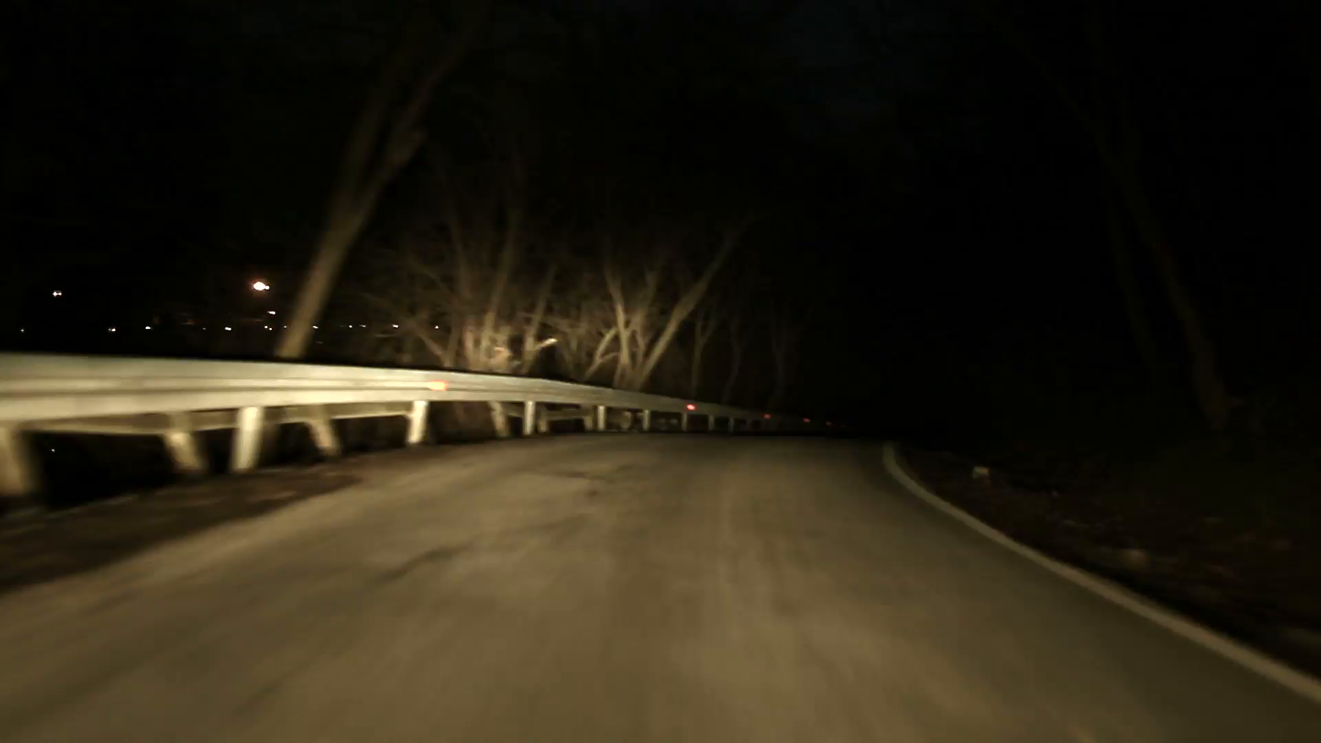 Bumpy night driving on very dark road Stock Video Footage - Videoblocks