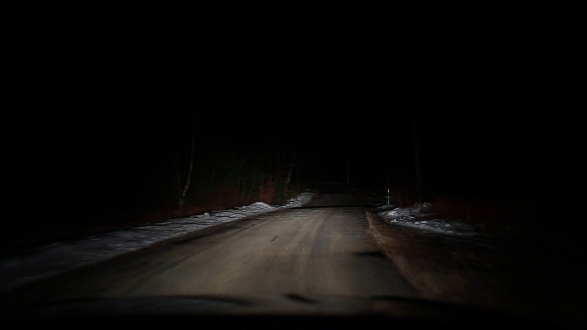Driving Down A Dark Road Stock Video Footage - Videoblocks