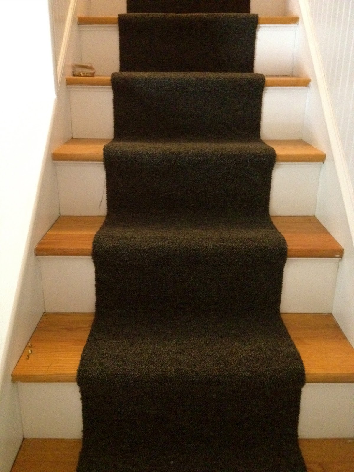 Dark Carpeting Stairs - New Furniture